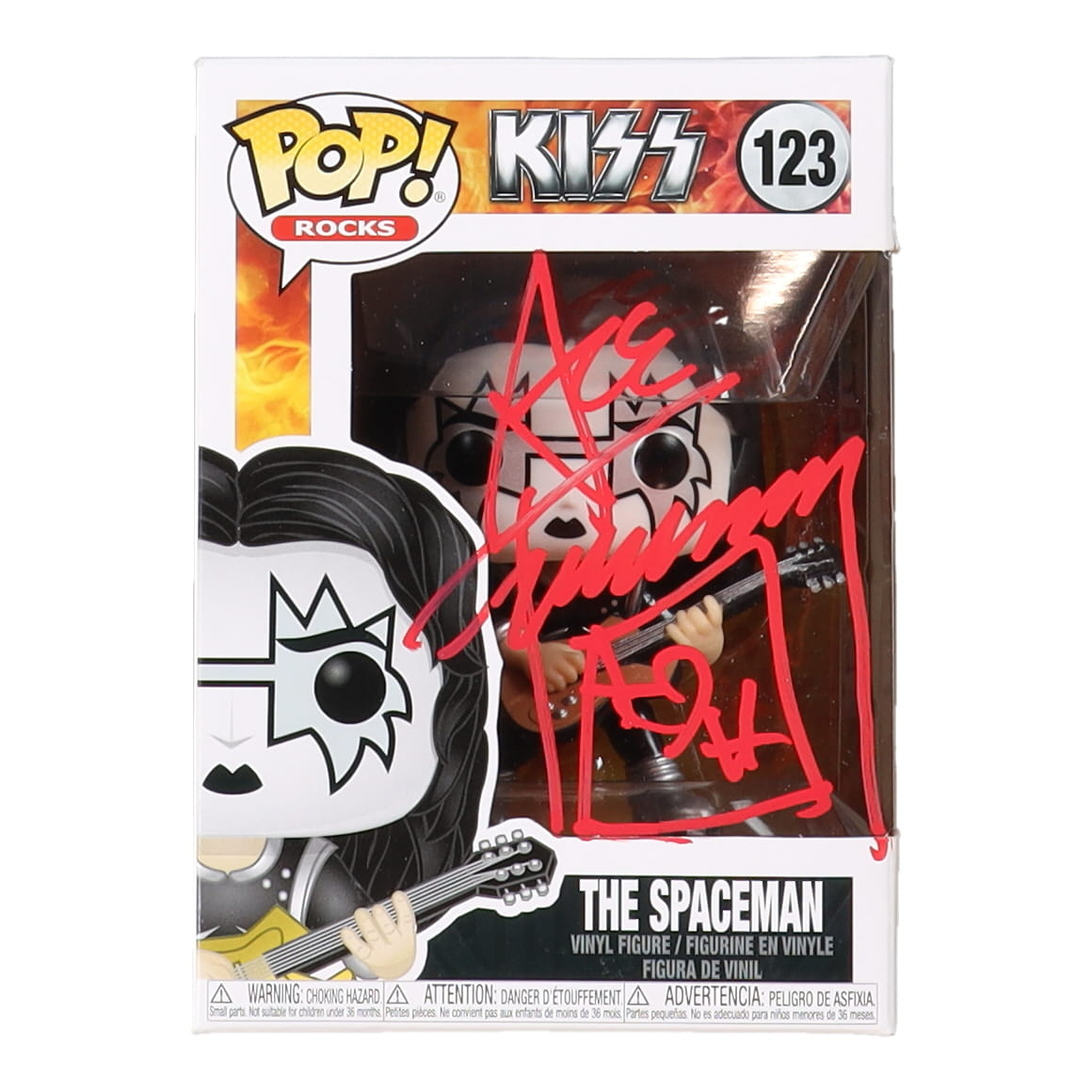Ace Frehley Signed "Kiss" #123 The Spaceman Funko Pop! Vinyl Figure with Hand-Drawn Ace of Hearts Sketch (AutographCOA) at PristineAuction.com Ace Frehley Signed "Kiss" #123 The Spaceman Funko Pop! Vinyl Figure with Hand-Drawn Ace of Hearts Sketch (AutographCOA) at PristineAuction.com