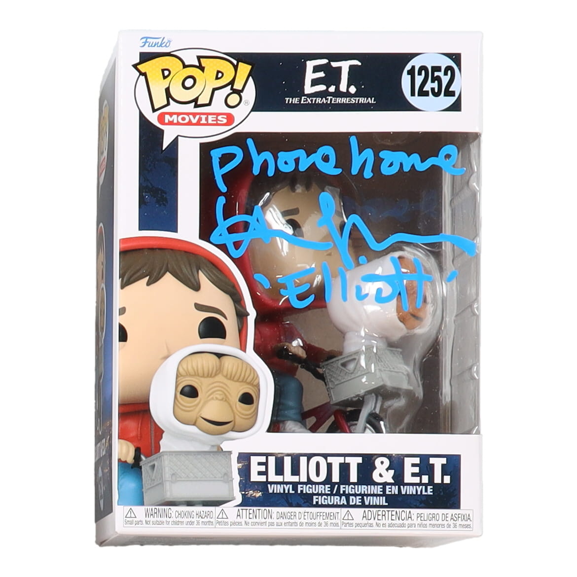 Henry Thomas Signed "E.T." #1252 Elliott & E.T. Funko Pop! Vinyl Figure Inscribed "Phone Home!" & "Elliott" (AutographCOA) at PristineAuction.com Henry Thomas Signed "E.T." #1252 Elliott & E.T. Funko Pop! Vinyl Figure Inscribed "Phone Home!" & "Elliott" (AutographCOA) at PristineAuction.com