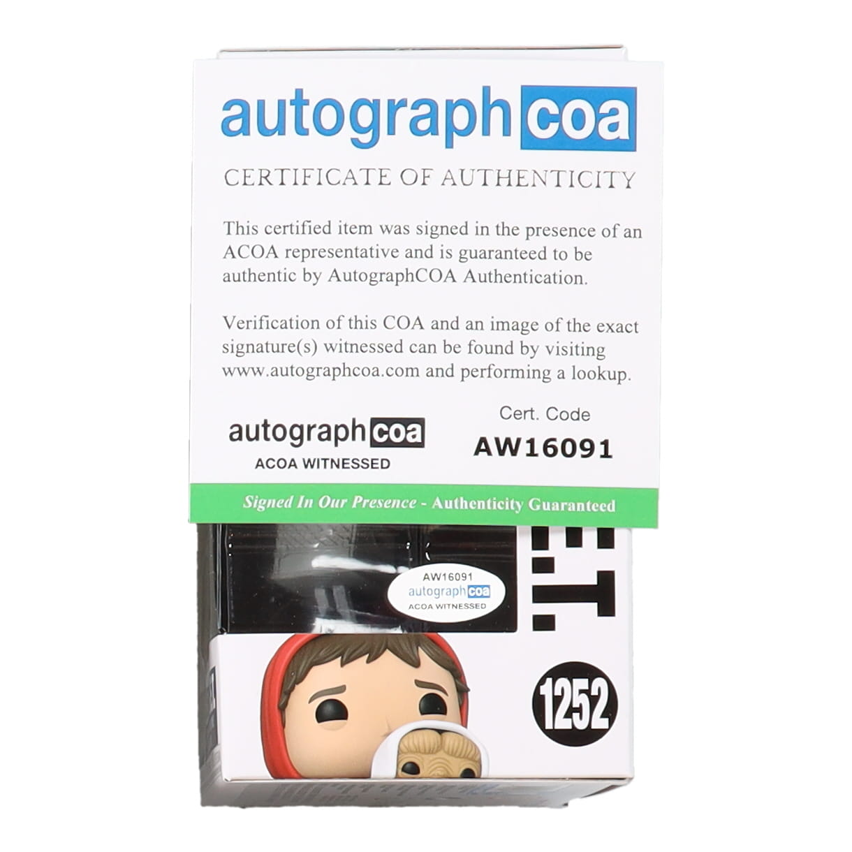 Henry Thomas Signed "E.T." #1252 Elliott & E.T. Funko Pop! Vinyl Figure Inscribed "Phone Home!" & "Elliott" (AutographCOA) at PristineAuction.com Henry Thomas Signed "E.T." #1252 Elliott & E.T. Funko Pop! Vinyl Figure Inscribed "Phone Home!" & "Elliott" (AutographCOA) at PristineAuction.com