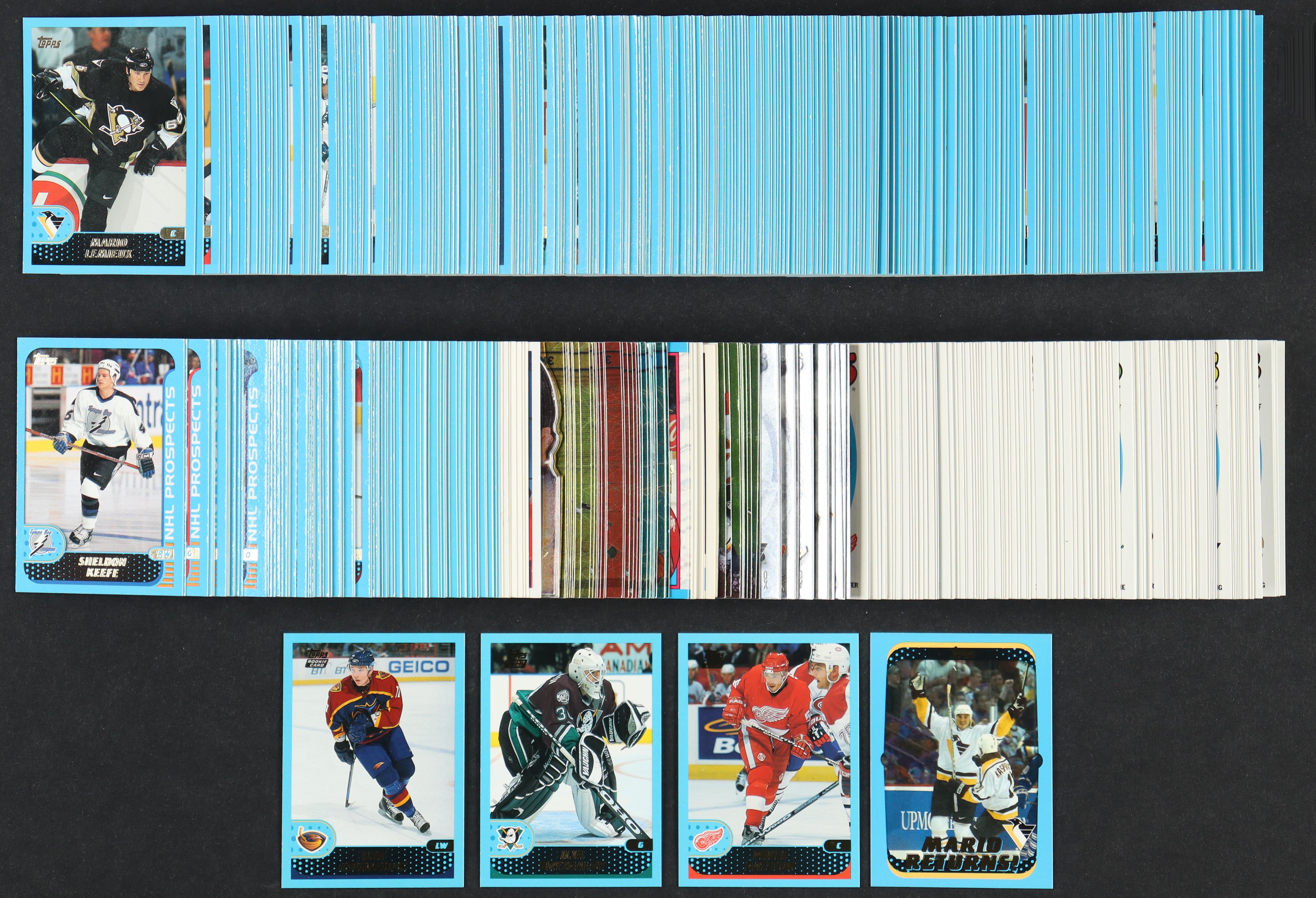 2001-02 Topps Complete Set of (360) Hockey Cards with Pavel Datsyuk #349, Ilja Bryzgalov #350, Ilya Kovalchuk #331, Mario Lemieux #326 & Full-Set Inserts at PristineAuction.com 2001-02 Topps Complete Set of (360) Hockey Cards with Pavel Datsyuk #349, Ilja Bryzgalov #350, Ilya Kovalchuk #331, Mario Lemieux #326 & Full-Set Inserts at PristineAuction.com