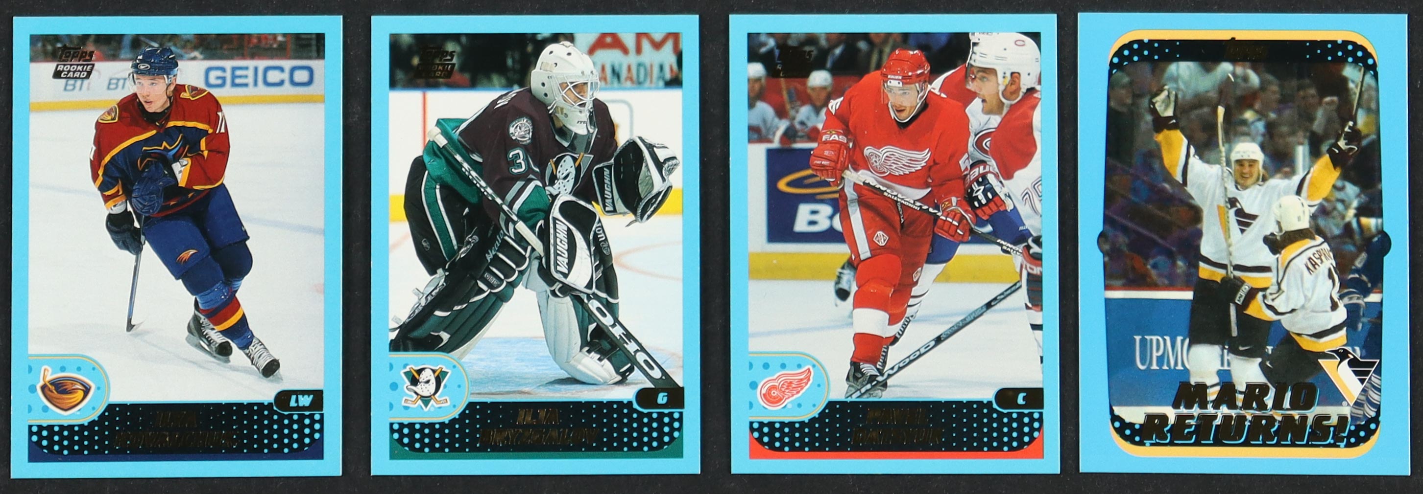 2001-02 Topps Complete Set of (360) Hockey Cards with Pavel Datsyuk #349, Ilja Bryzgalov #350, Ilya Kovalchuk #331, Mario Lemieux #326 & Full-Set Inserts at PristineAuction.com 2001-02 Topps Complete Set of (360) Hockey Cards with Pavel Datsyuk #349, Ilja Bryzgalov #350, Ilya Kovalchuk #331, Mario Lemieux #326 & Full-Set Inserts at PristineAuction.com