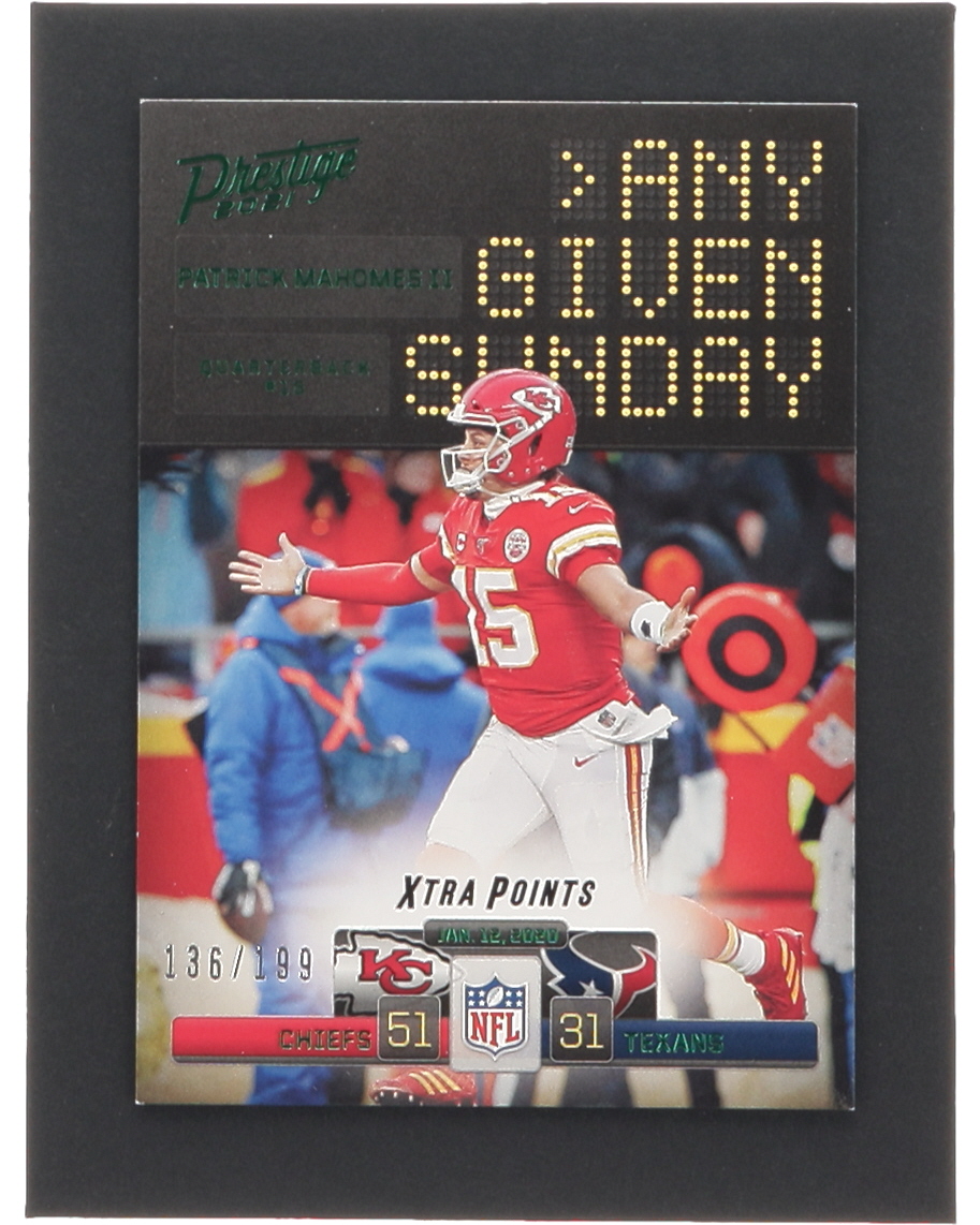 Patrick Mahomes II 2021 Prestige Any Given Sunday Xtra Points Green #17 #136/199 at PristineAuction.com Patrick Mahomes II 2021 Prestige Any Given Sunday Xtra Points Green #17 #136/199 at PristineAuction.com
