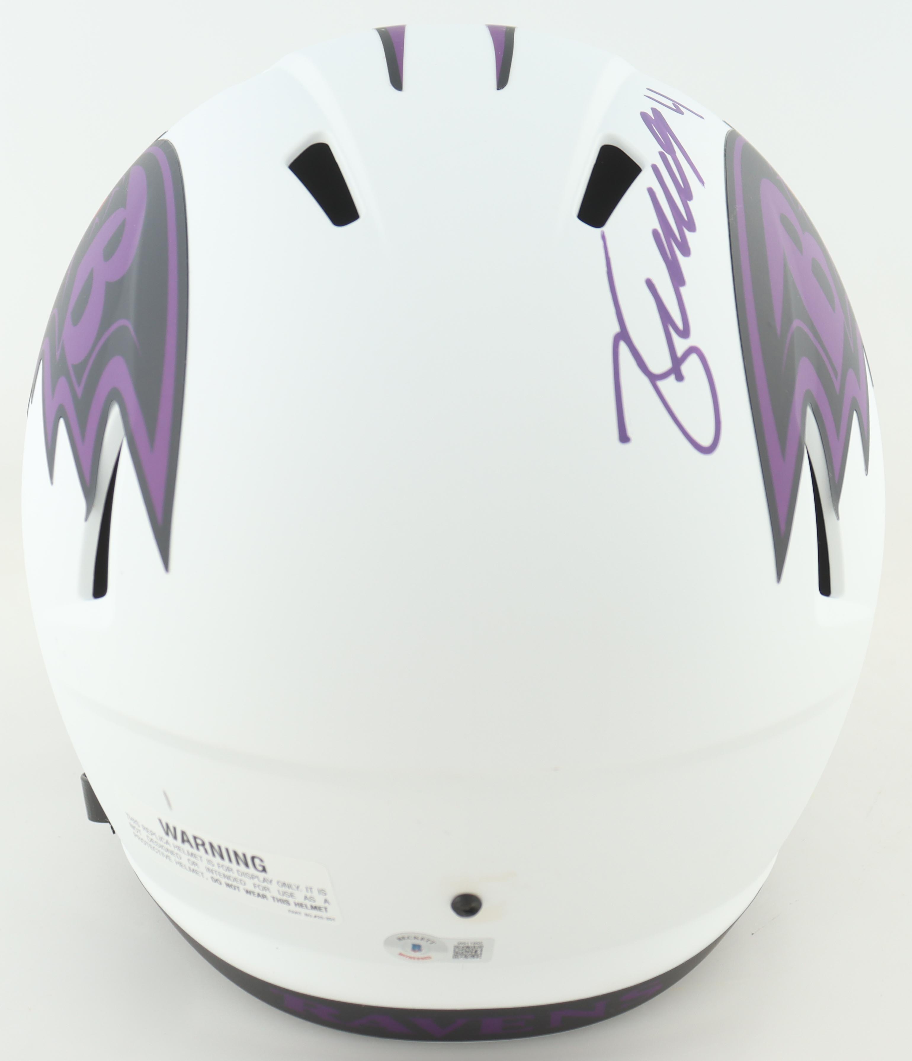 Zay Flowers Signed Ravens Full-Size Lunar Eclipse Alternate Speed Helmet (Beckett) at PristineAuction.com Zay Flowers Signed Ravens Full-Size Lunar Eclipse Alternate Speed Helmet (Beckett) at PristineAuction.com