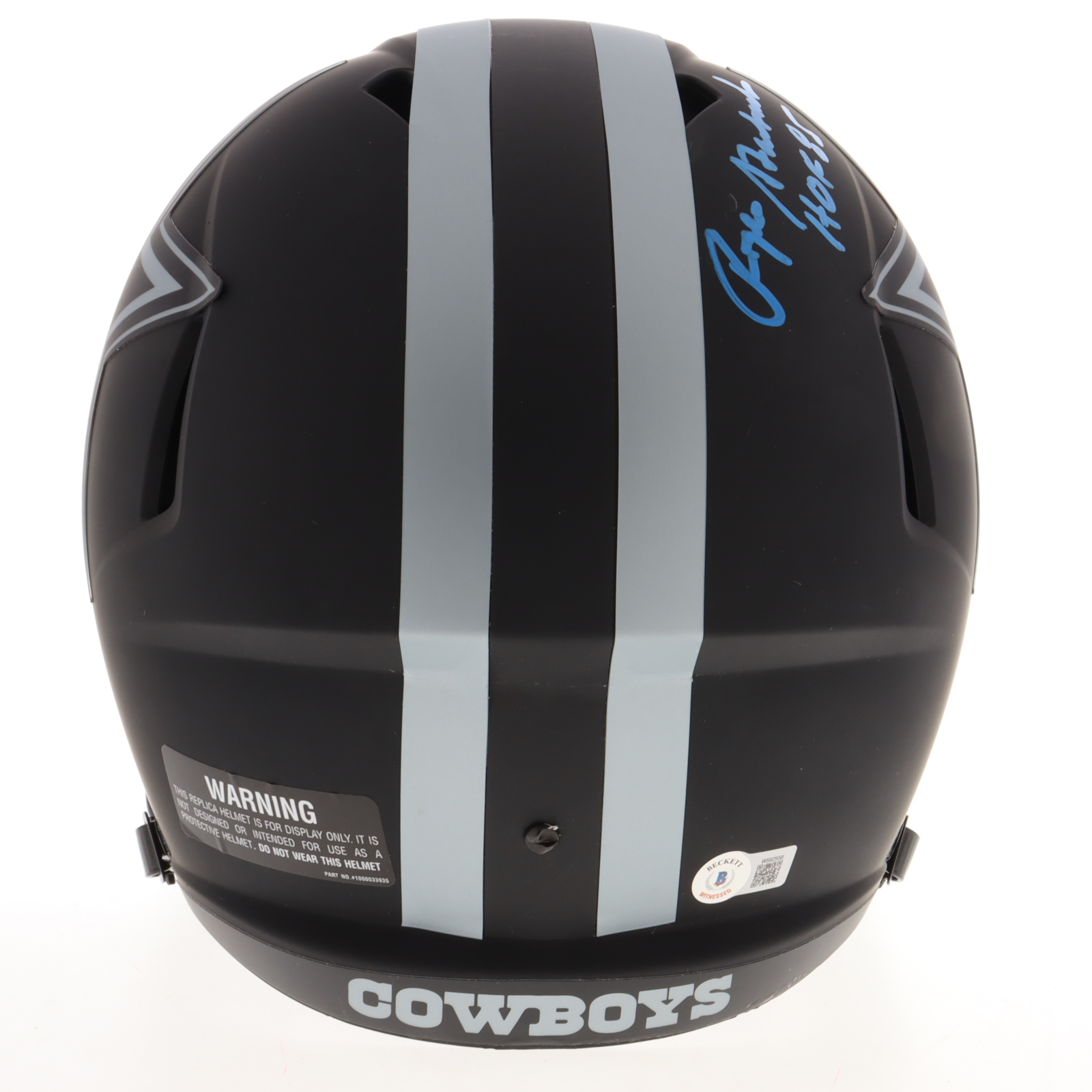 Roger Staubach Signed Cowboys Eclipse Alternate Speed Full-Size Helmet Inscribed "HOF 85" (Beckett) at PristineAuction.com Roger Staubach Signed Cowboys Eclipse Alternate Speed Full-Size Helmet Inscribed "HOF 85" (Beckett) at PristineAuction.com