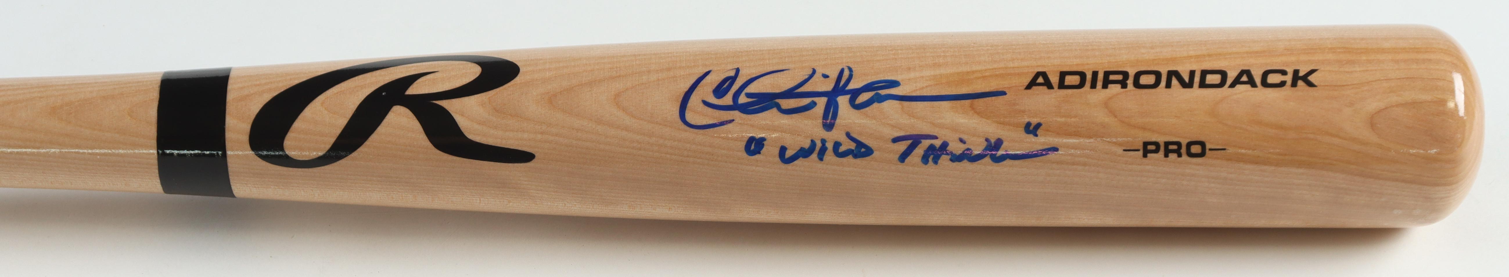 Charlie Sheen Signed Rawlings Baseball Bat Inscribed "Wild Thing" (Beckett) at PristineAuction.com Charlie Sheen Signed Rawlings Baseball Bat Inscribed "Wild Thing" (Beckett) at PristineAuction.com