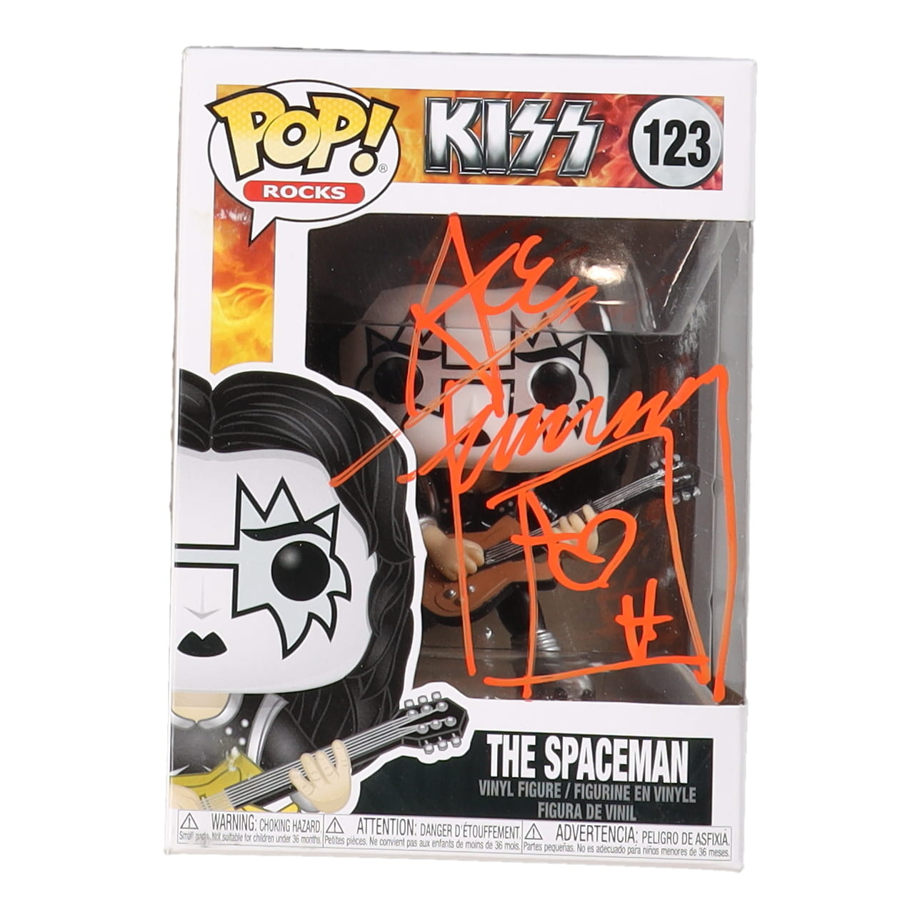 Ace Frehley Signed "Kiss" #123 The Spaceman Funko Pop! Vinyl Figure with Hand-Drawn Ace of Hearts Sketch (AutographCOA) at PristineAuction.com Ace Frehley Signed "Kiss" #123 The Spaceman Funko Pop! Vinyl Figure with Hand-Drawn Ace of Hearts Sketch (AutographCOA) at PristineAuction.com