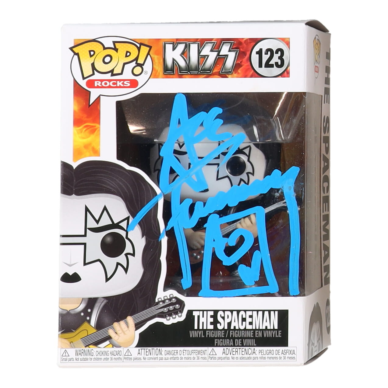 Ace Frehley Signed "Kiss" #123 The Spaceman Funko Pop! Vinyl Figure with Hand-Drawn Ace of Hearts Sketch (AutographCOA) at PristineAuction.com Ace Frehley Signed "Kiss" #123 The Spaceman Funko Pop! Vinyl Figure with Hand-Drawn Ace of Hearts Sketch (AutographCOA) at PristineAuction.com