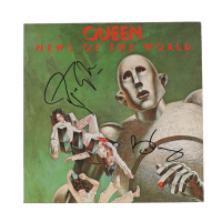 Brian May & Roger Taylor Signed Queen "News of the World" Record Album