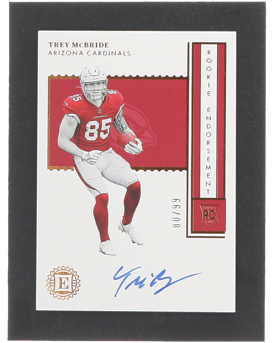 Trey McBride 2022 Panini Encased Rookie Endorsements #37 #80/99 RC at PristineAuction.com Trey McBride 2022 Panini Encased Rookie Endorsements #37 #80/99 RC at PristineAuction.com