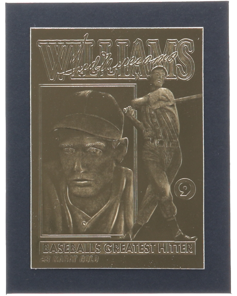 Ted Williams 1996 Bleachers Baseball's Greatest Champions 23Kt Gold