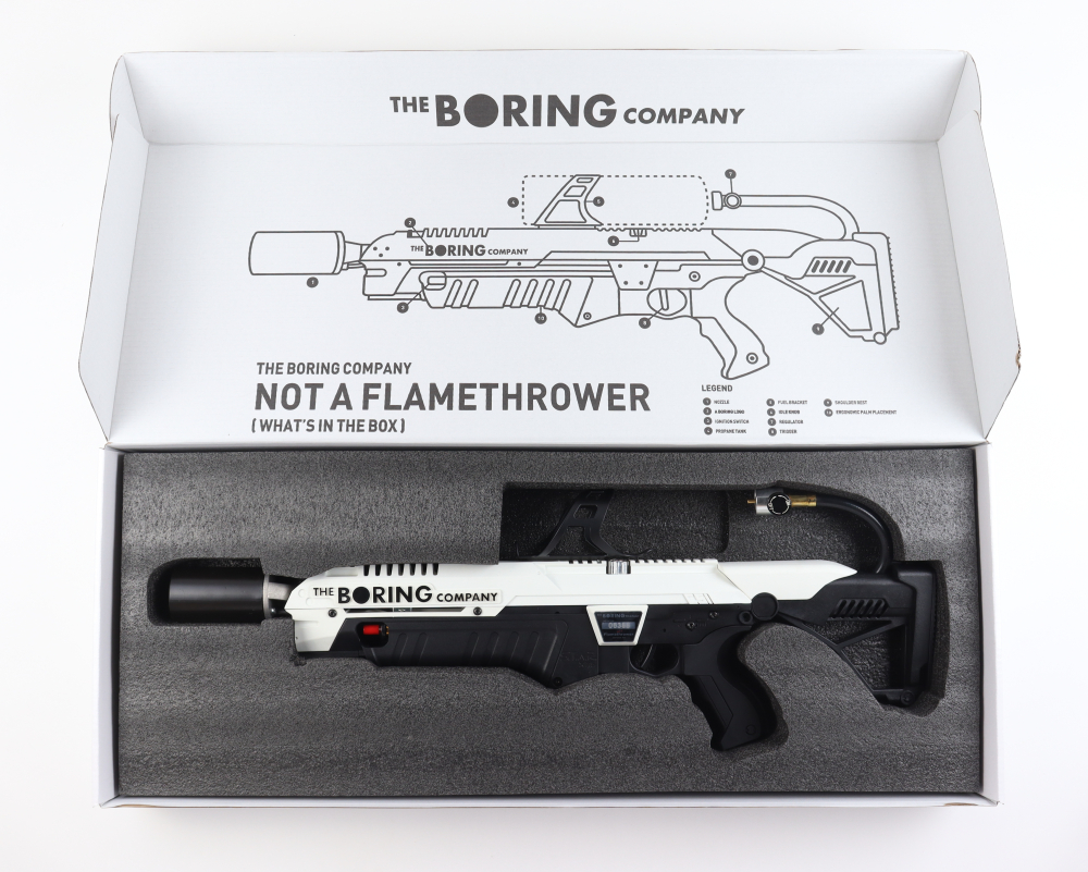 The Boring Company Not A Flamethrower With Original Box And Manual 