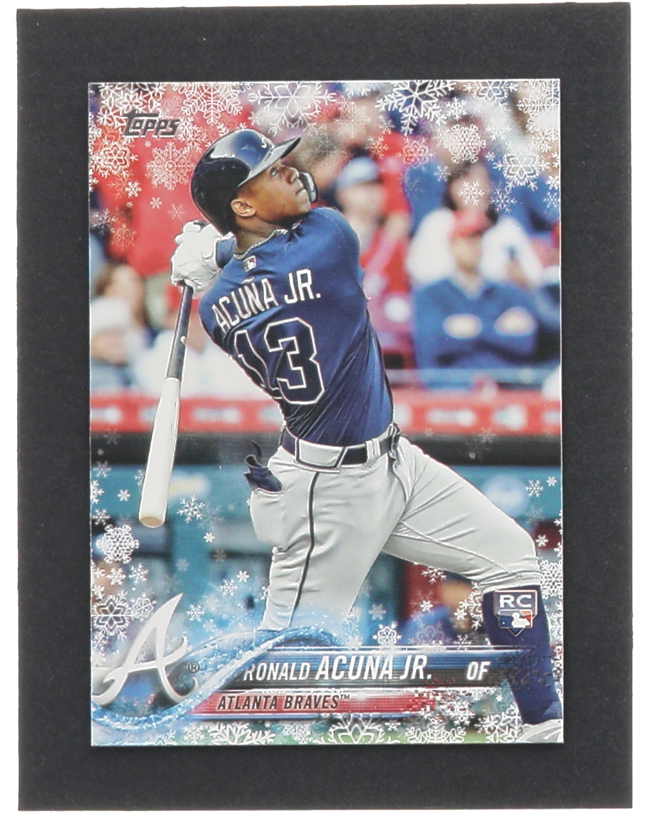 Ronald Acuna Jr. 2018 Topps Walmart Holiday Snowflake #HMW50 RC at PristineAuction.com Ronald Acuna Jr. 2018 Topps Walmart Holiday Snowflake #HMW50 RC at PristineAuction.com