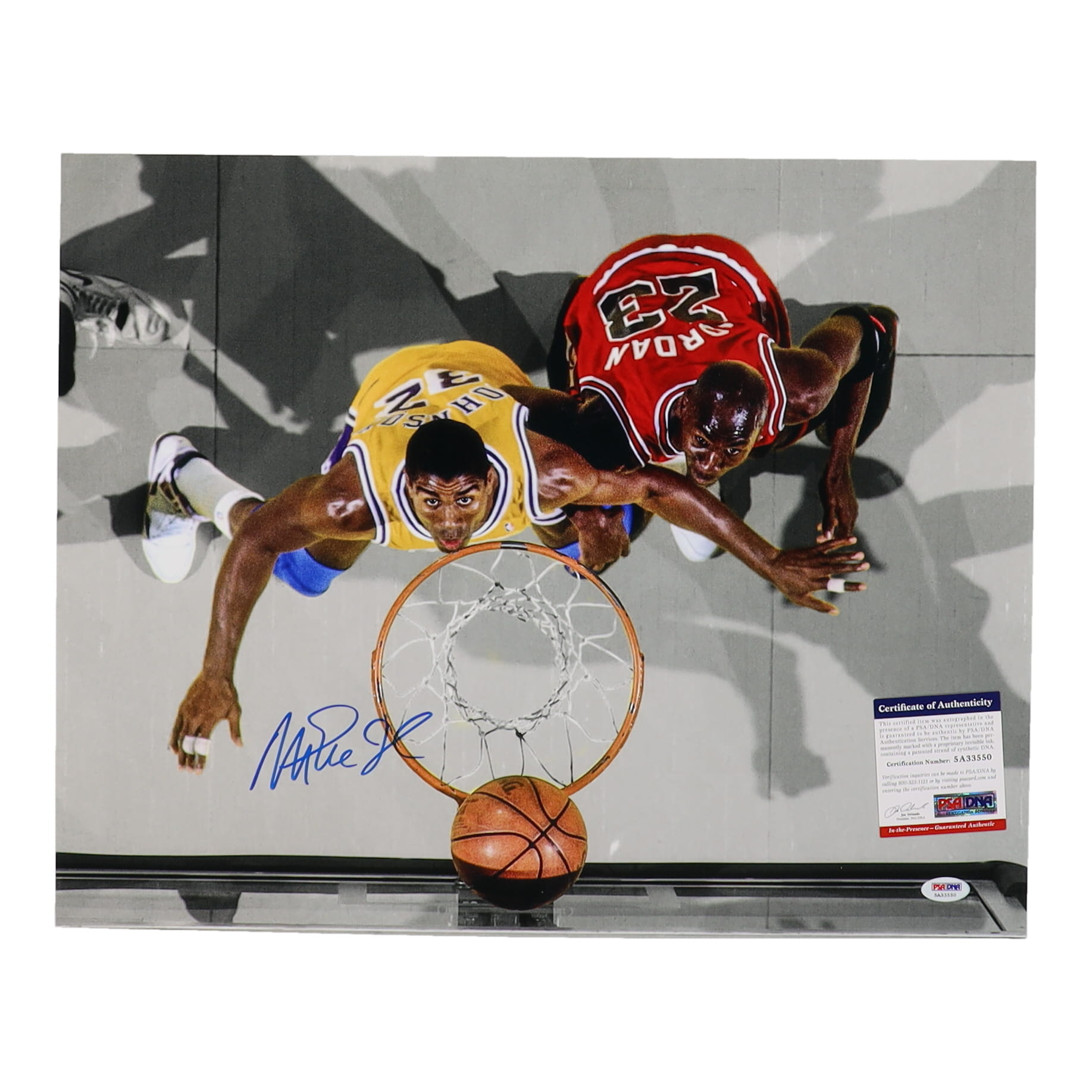 Magic Johnson Signed Lakers 16x20 Photo (PSA) at PristineAuction.com Magic Johnson Signed Lakers 16x20 Photo (PSA) at PristineAuction.com