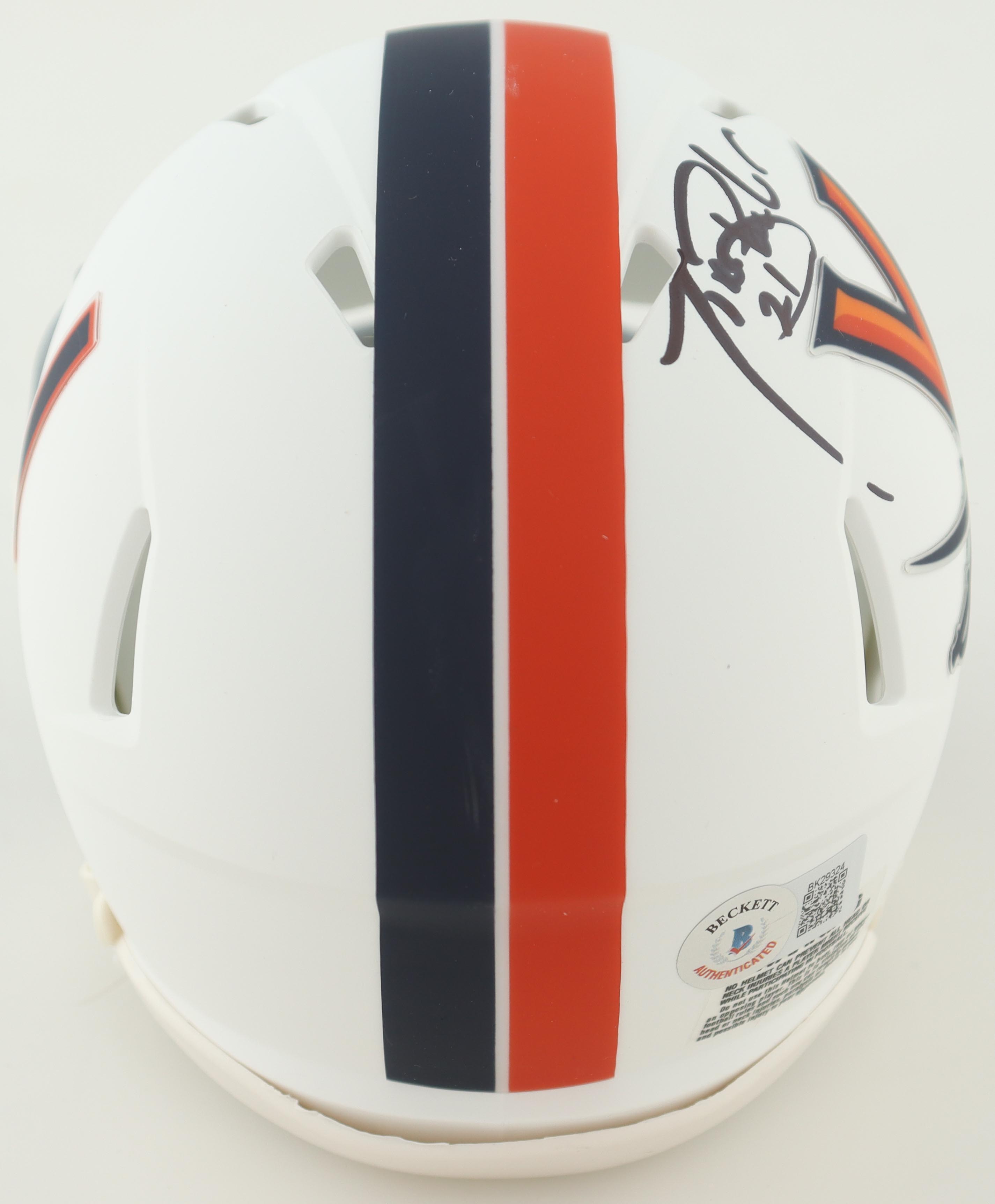 Tiki Barber Signed Virginia Cavaliers Mini Speed Helmet (Beckett) at PristineAuction.com Tiki Barber Signed Virginia Cavaliers Mini Speed Helmet (Beckett) at PristineAuction.com