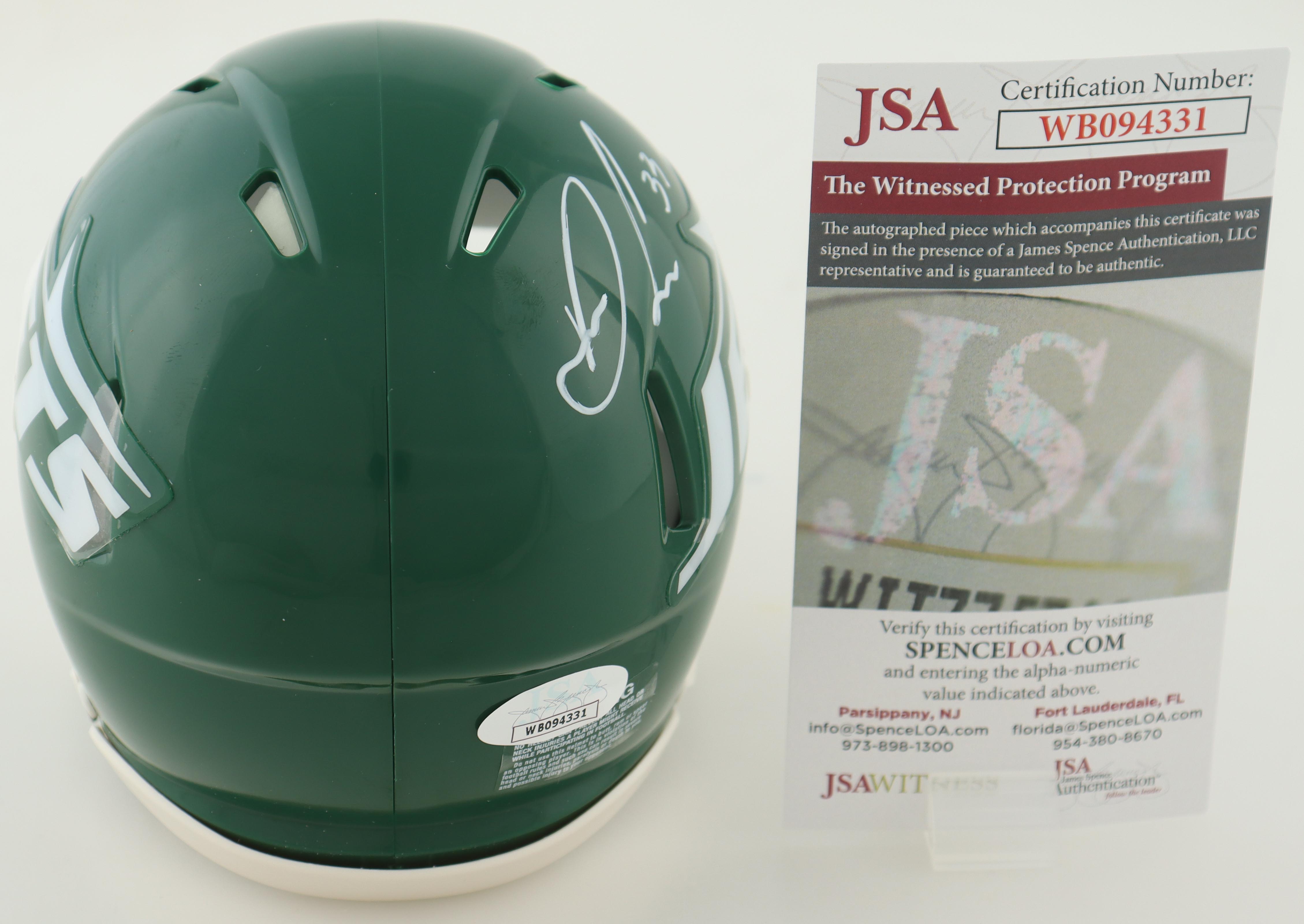 Dalvin Cook Signed Jets Throwback Speed Mini Helmet (JSA) at PristineAuction.com Dalvin Cook Signed Jets Throwback Speed Mini Helmet (JSA) at PristineAuction.com