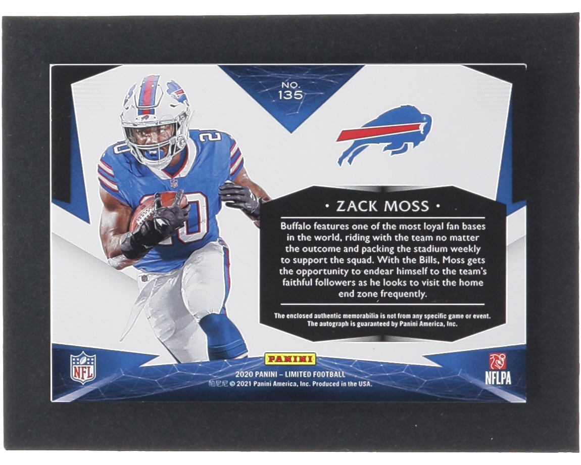 Zack Moss 2020 Limited #135 Jersey Autograph RC #124/249 at PristineAuction.com Zack Moss 2020 Limited #135 Jersey Autograph RC #124/249 at PristineAuction.com