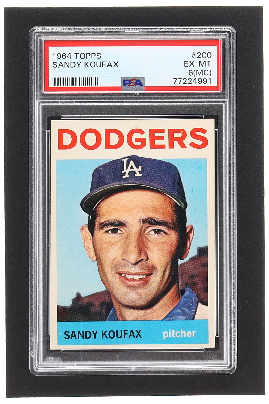 Sandy Koufax 1964 Topps #200 (PSA 6) (MC) at PristineAuction.com Sandy Koufax 1964 Topps #200 (PSA 6) (MC) at PristineAuction.com