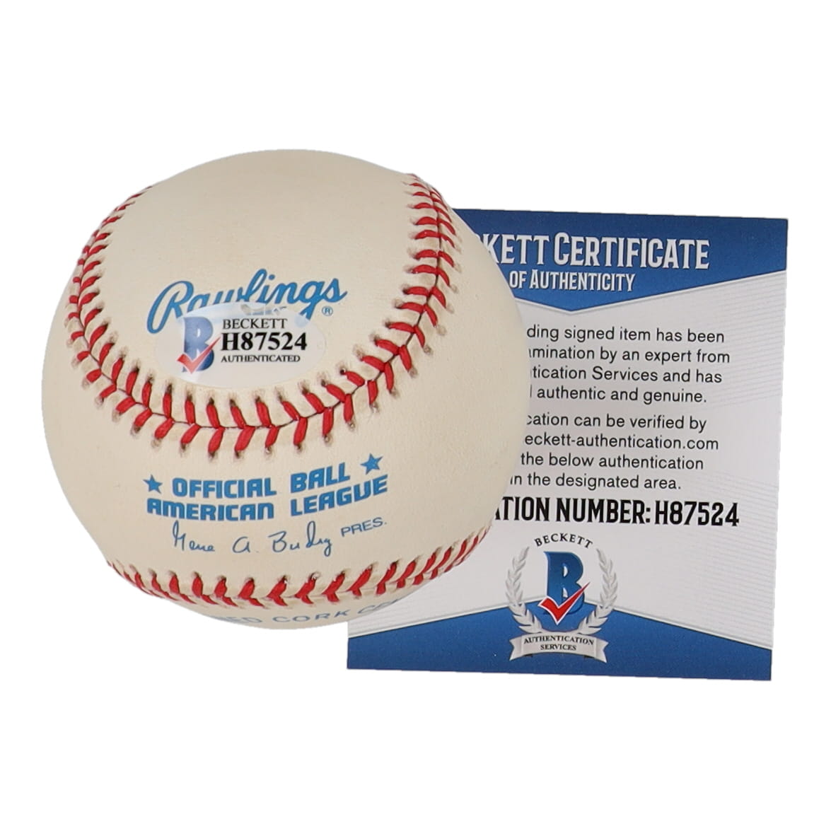 Don Larson Signed OAL Baseball Inscribed "10-8-56" (Beckett) at PristineAuction.com Don Larson Signed OAL Baseball Inscribed "10-8-56" (Beckett) at PristineAuction.com