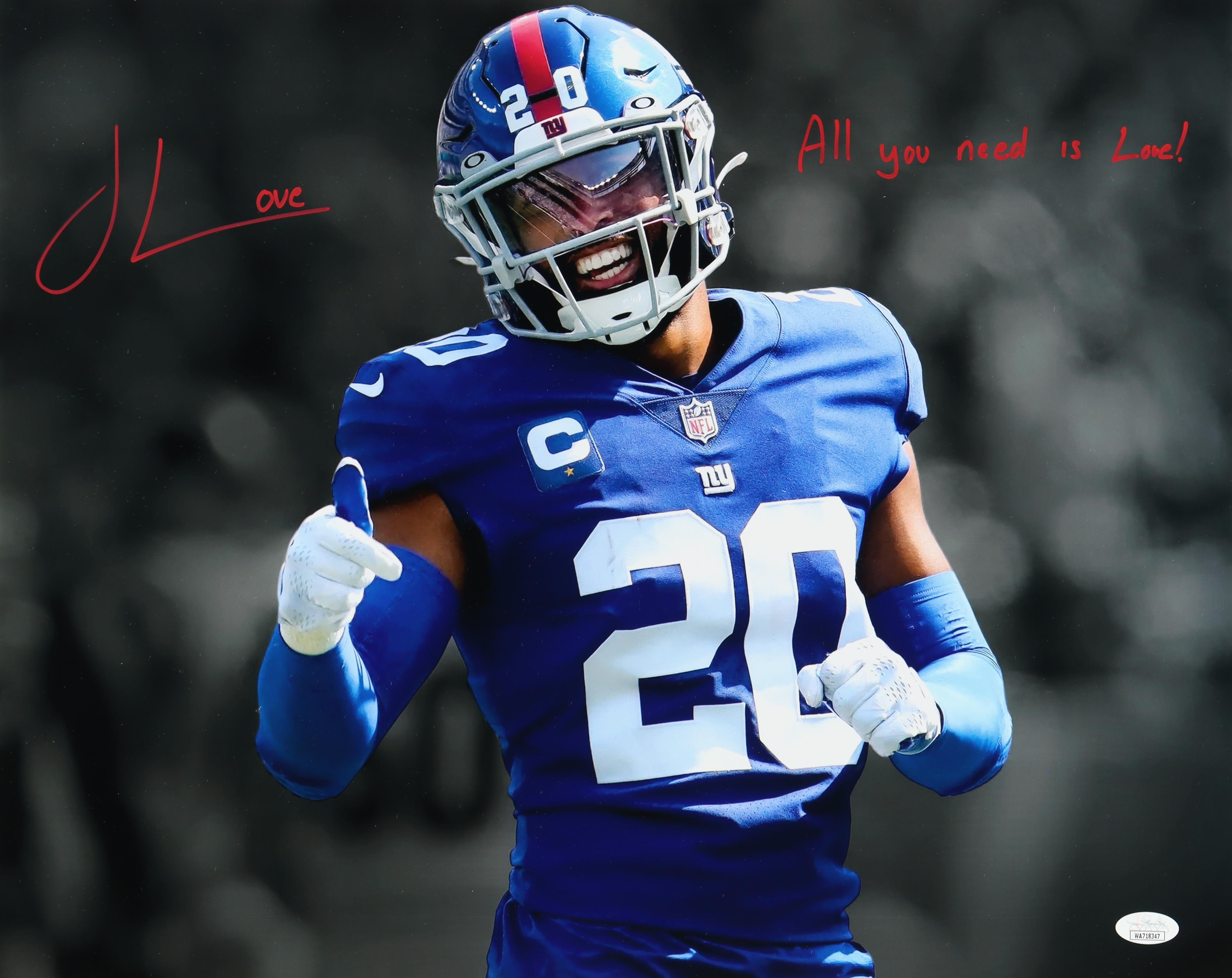 Julian Love Signed Giants 16x20 Photo Inscribed "All You Need Is Love!" (JSA) at PristineAuction.com Julian Love Signed Giants 16x20 Photo Inscribed "All You Need Is Love!" (JSA) at PristineAuction.com