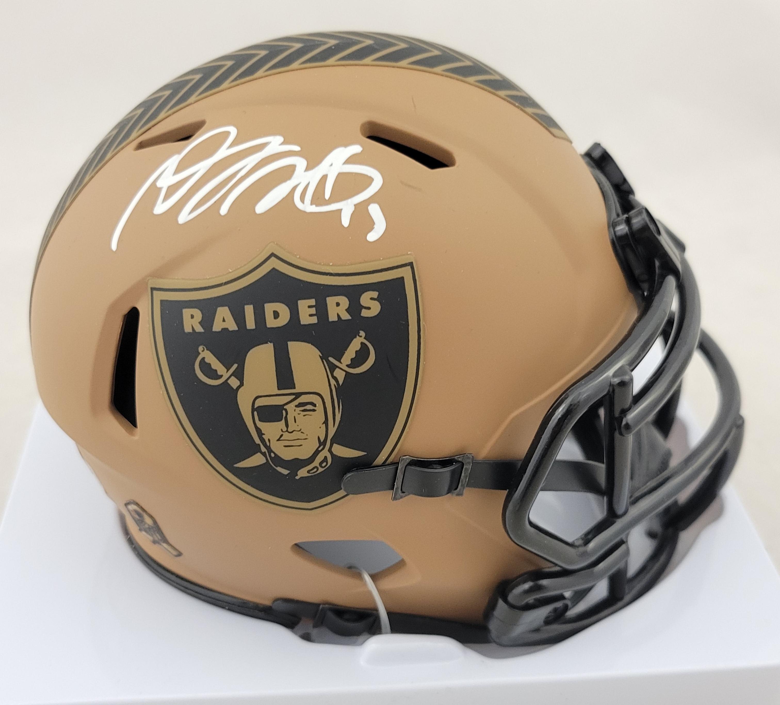 Davante Adams Signed Raiders Salute to Service Alternate Speed Mini Helmet (Beckett) at PristineAuction.com Davante Adams Signed Raiders Salute to Service Alternate Speed Mini Helmet (Beckett) at PristineAuction.com