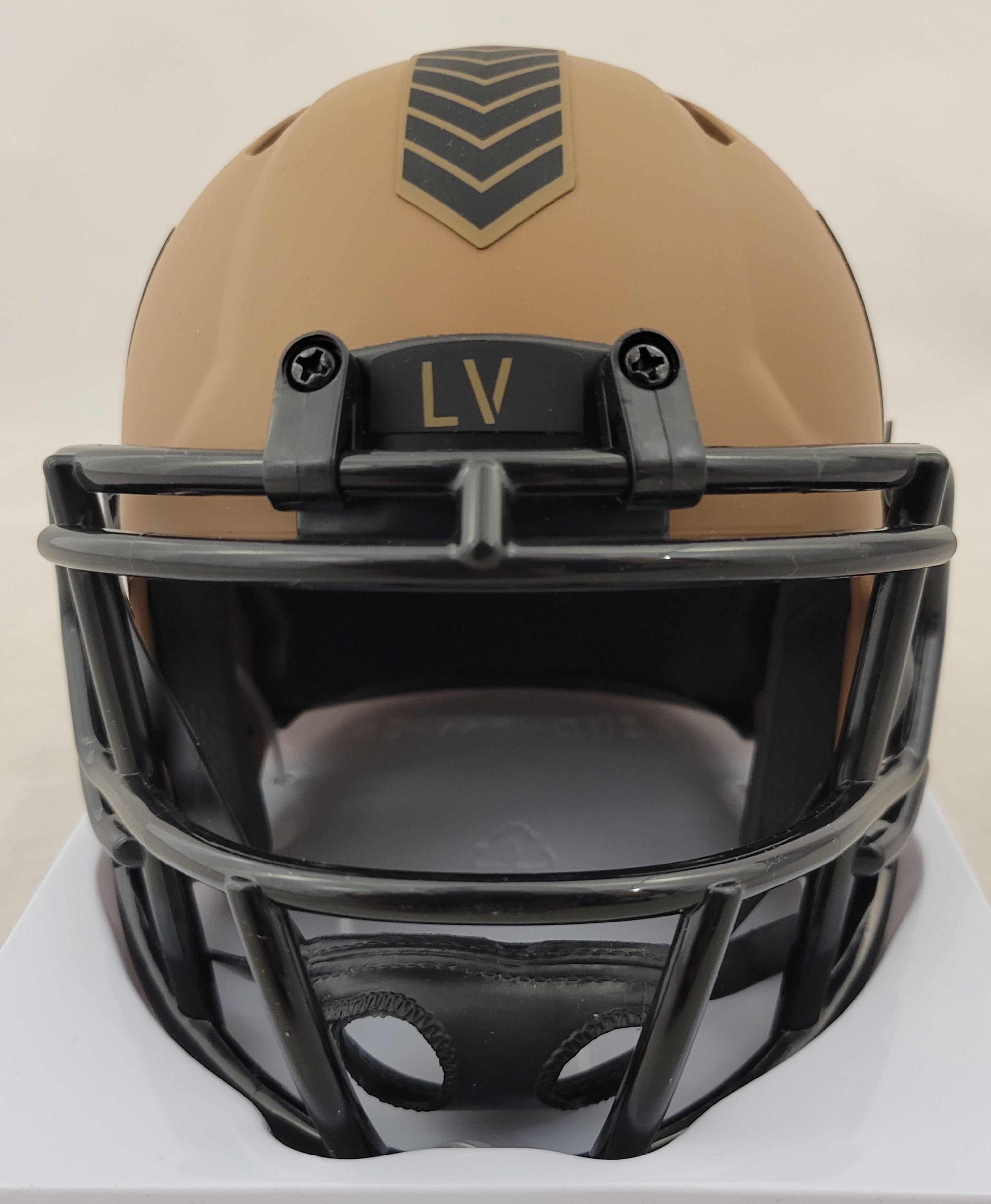 Davante Adams Signed Raiders Salute to Service Alternate Speed Mini Helmet (Beckett) at PristineAuction.com Davante Adams Signed Raiders Salute to Service Alternate Speed Mini Helmet (Beckett) at PristineAuction.com