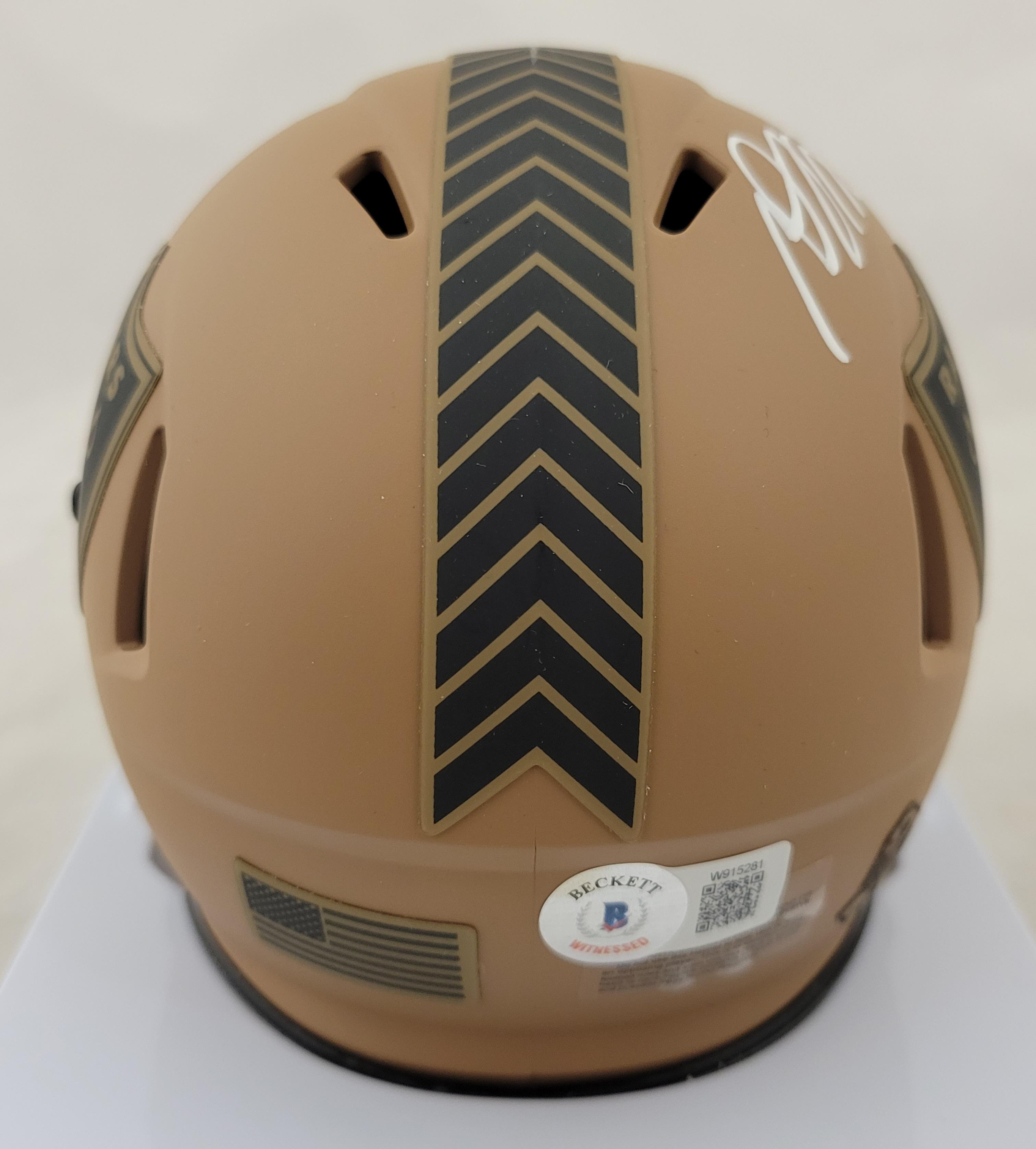 Davante Adams Signed Raiders Salute to Service Alternate Speed Mini Helmet (Beckett) at PristineAuction.com Davante Adams Signed Raiders Salute to Service Alternate Speed Mini Helmet (Beckett) at PristineAuction.com