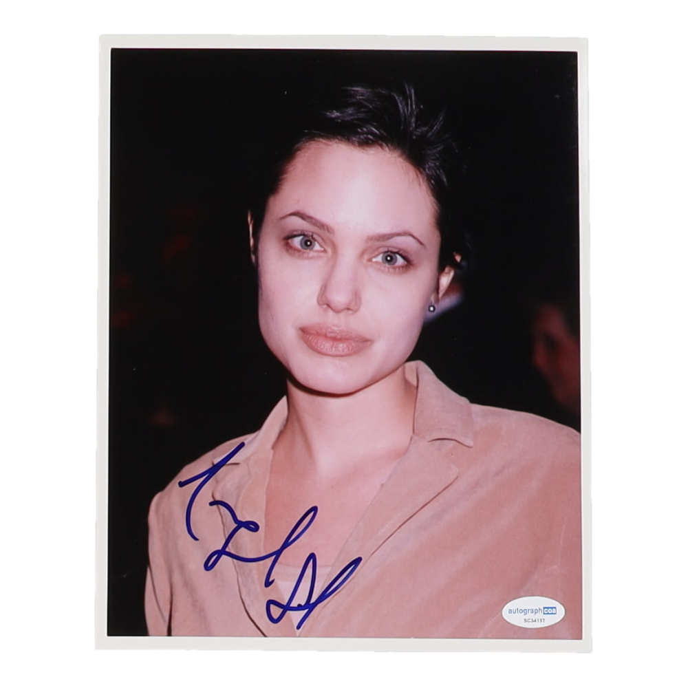 Angelina Jolie Signed 8x10 Photo (ACOA) | Pristine Auction