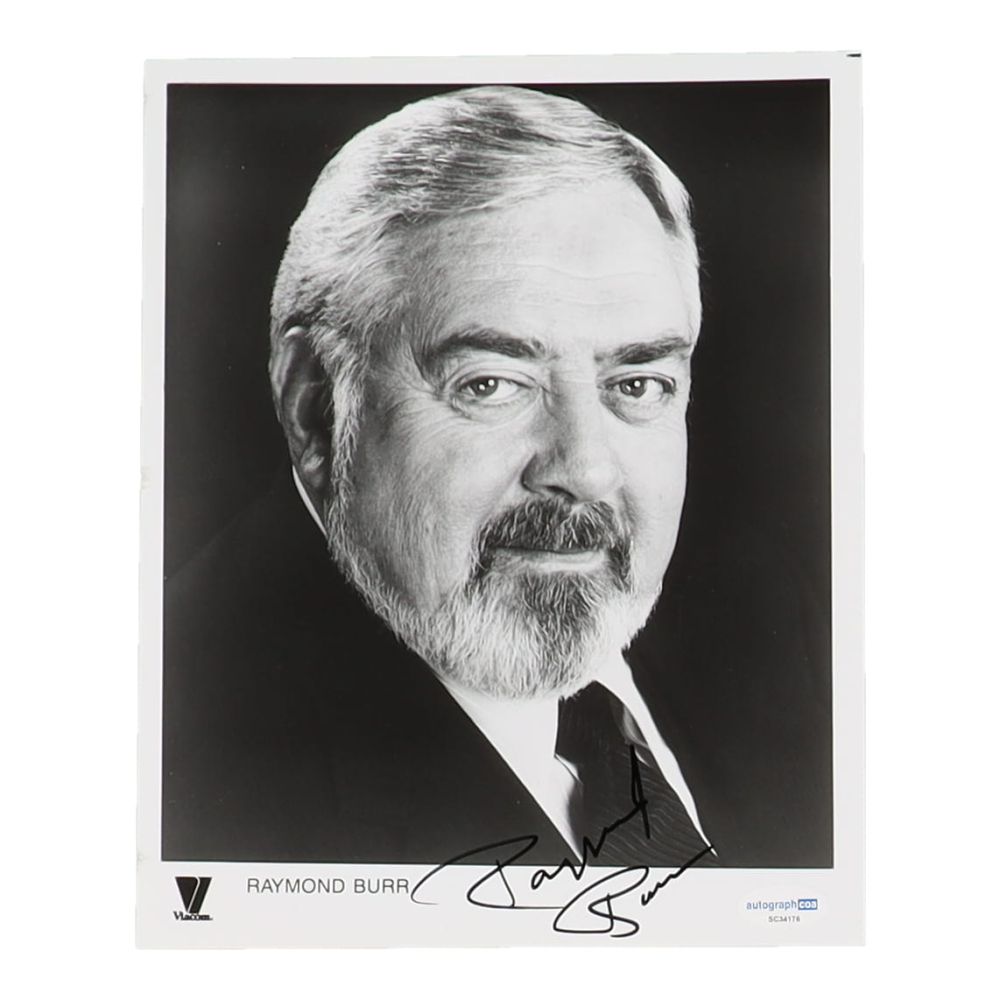 Raymond Burr Signed 8x10 Photo (ACOA) | Pristine Auction