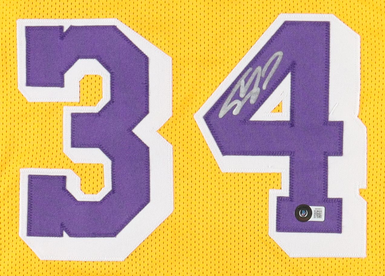 Shaquille O'Neal Signed Jersey (Beckett) at PristineAuction.com Shaquille O'Neal Signed Jersey (Beckett) at PristineAuction.com