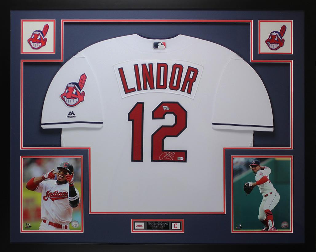 Francisco Lindor Signed Custom Framed Jersey Display (Fanatics & MLB) at PristineAuction.com Francisco Lindor Signed Custom Framed Jersey Display (Fanatics & MLB) at PristineAuction.com