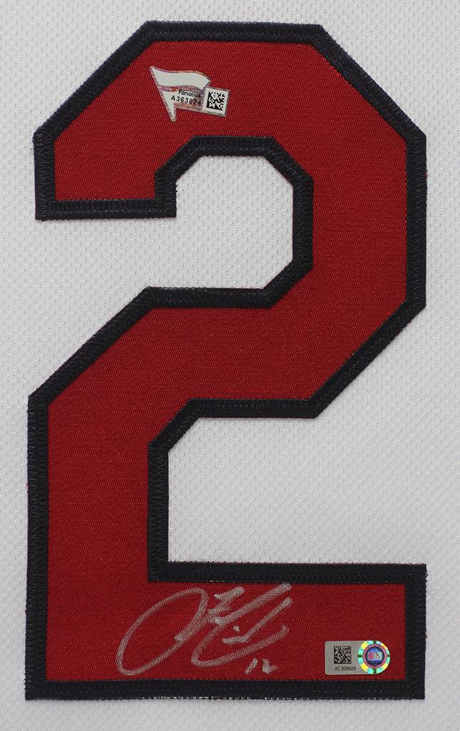 Francisco Lindor Signed Custom Framed Jersey Display (Fanatics & MLB) at PristineAuction.com Francisco Lindor Signed Custom Framed Jersey Display (Fanatics & MLB) at PristineAuction.com