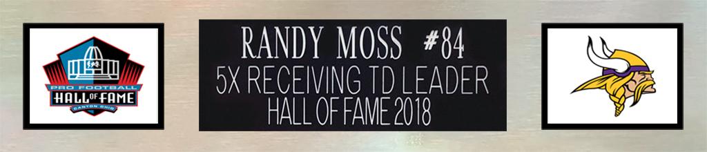 Randy Moss Signed Custom Framed Jersey Display Inscribed "HOF 18" (Beckett) at PristineAuction.com Randy Moss Signed Custom Framed Jersey Display Inscribed "HOF 18" (Beckett) at PristineAuction.com