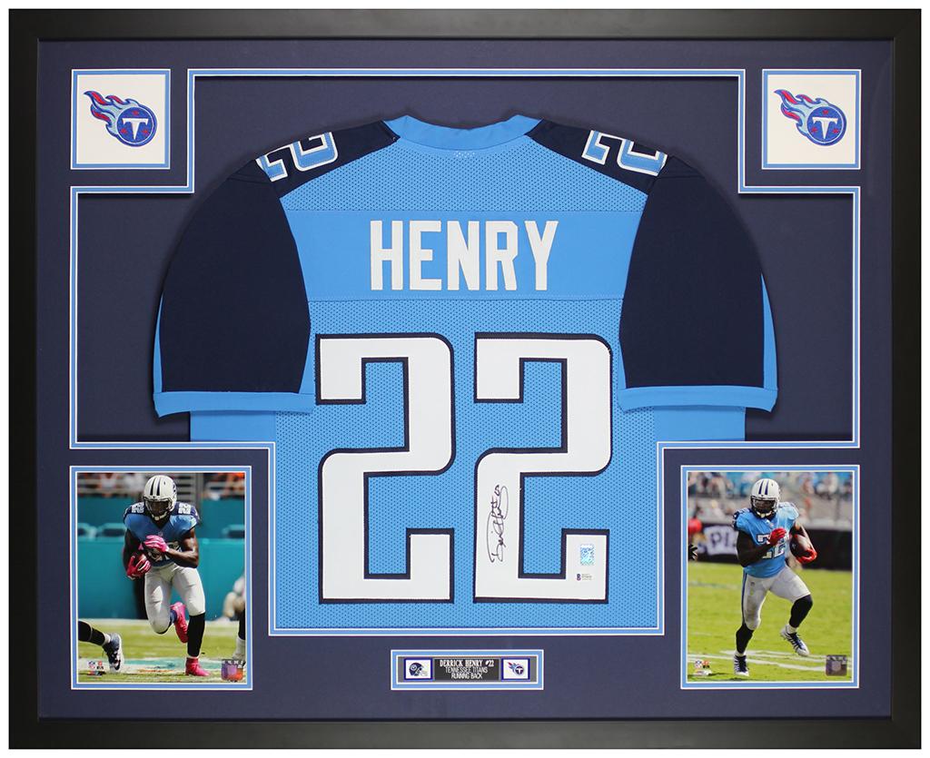 Derrick Henry Signed Custom Framed Jersey Display (Beckett & Henry) at PristineAuction.com Derrick Henry Signed Custom Framed Jersey Display (Beckett & Henry) at PristineAuction.com