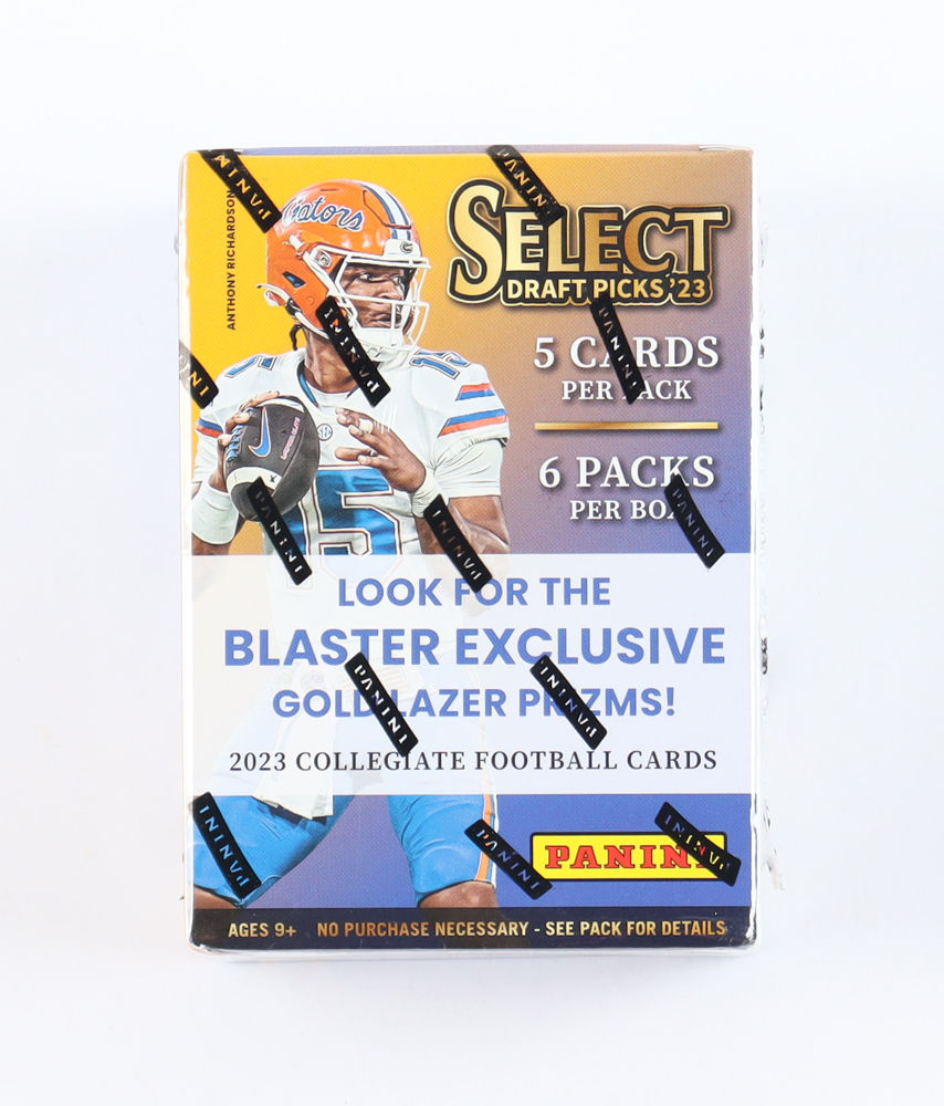 2023 Panini Select Draft Football Blaster Box with (6) Packs at PristineAuction.com 2023 Panini Select Draft Football Blaster Box with (6) Packs at PristineAuction.com