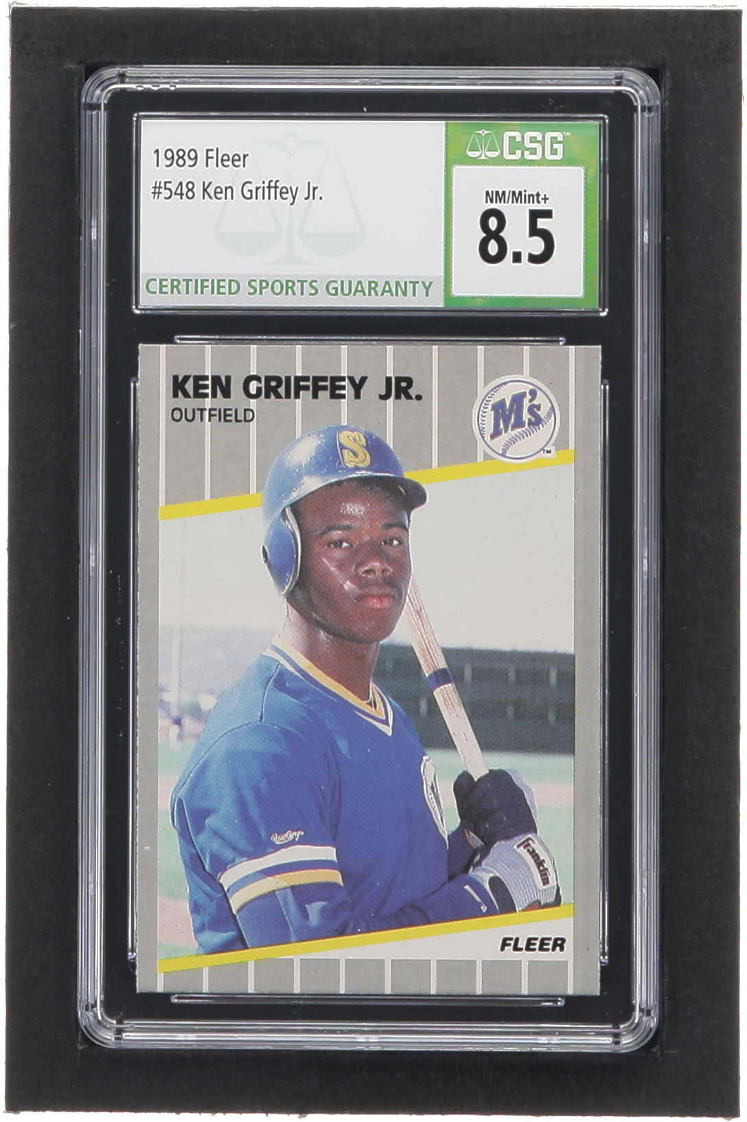 Ken Griffey Jr. 1989 Fleer #548 RC (CSG 8.5) at PristineAuction.com Ken Griffey Jr. 1989 Fleer #548 RC (CSG 8.5) at PristineAuction.com