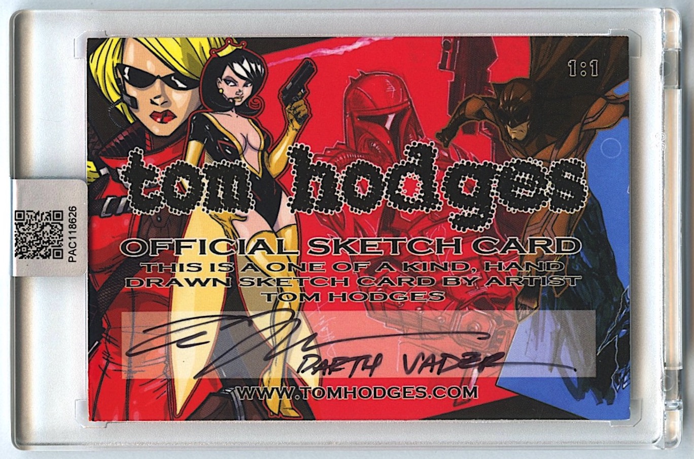 Darth Vader | Star Wars | Original Art Sketch Card by Tom Hodges