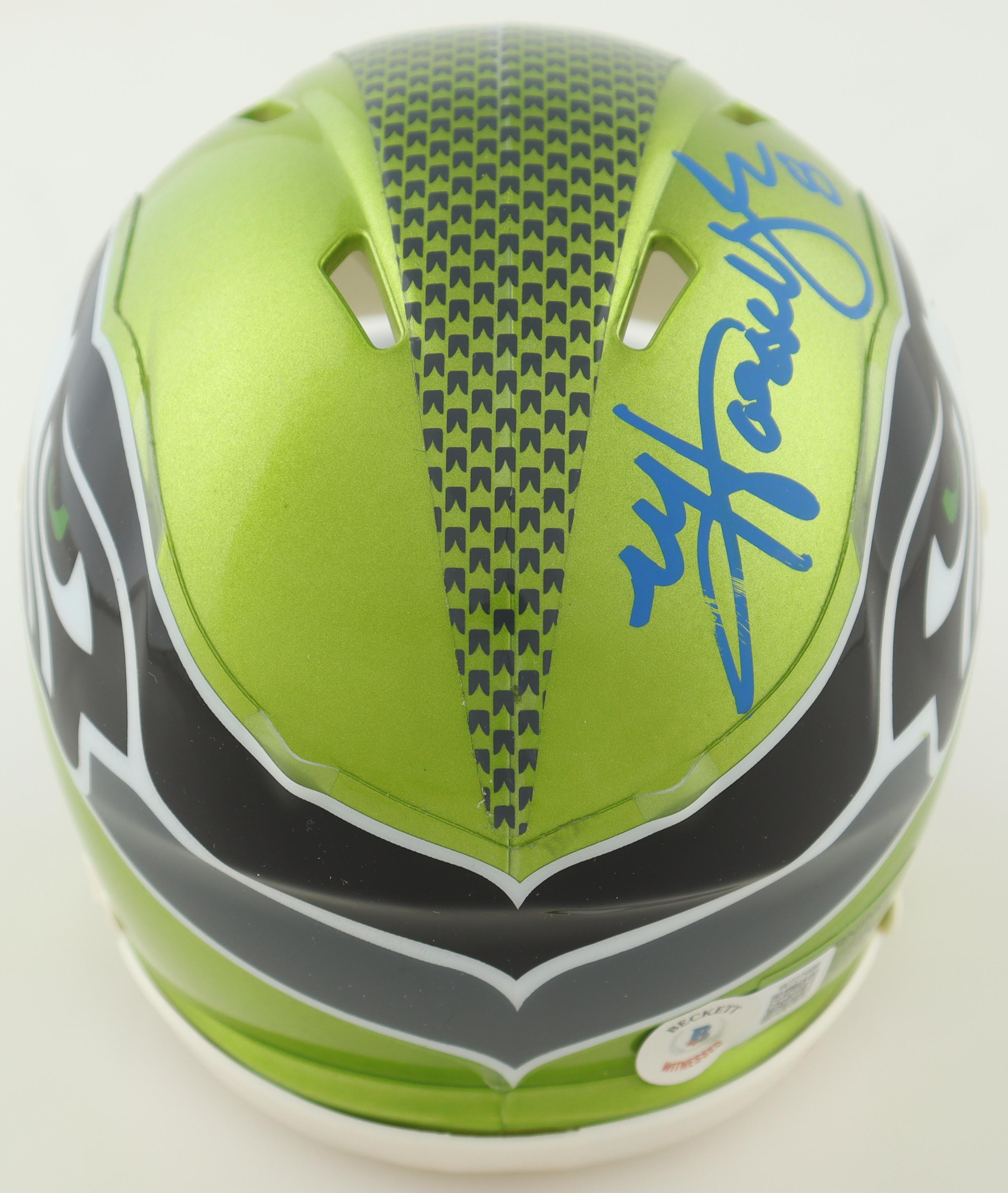 Matt Hassleback Signed Seahawks Flash Alternate Speed Mini Helmet (Beckett) at PristineAuction.com Matt Hassleback Signed Seahawks Flash Alternate Speed Mini Helmet (Beckett) at PristineAuction.com
