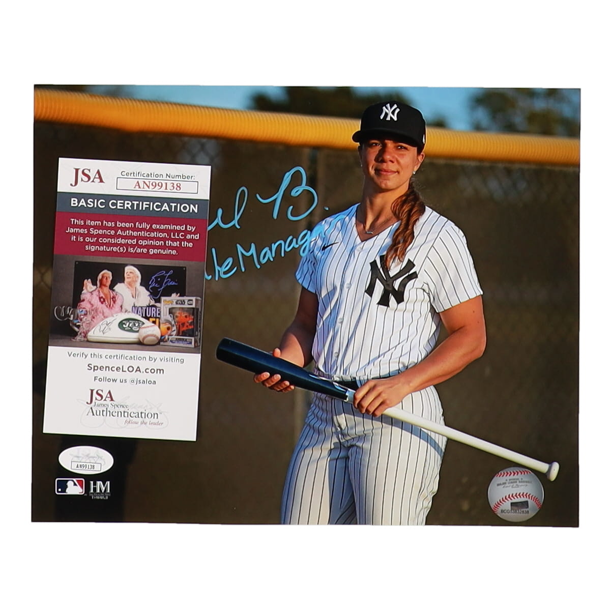 Rachel Balkovec Signed Yankees 8x10 Photo Inscribed "1st Female Manager" (JSA) at PristineAuction.com Rachel Balkovec Signed Yankees 8x10 Photo Inscribed "1st Female Manager" (JSA) at PristineAuction.com