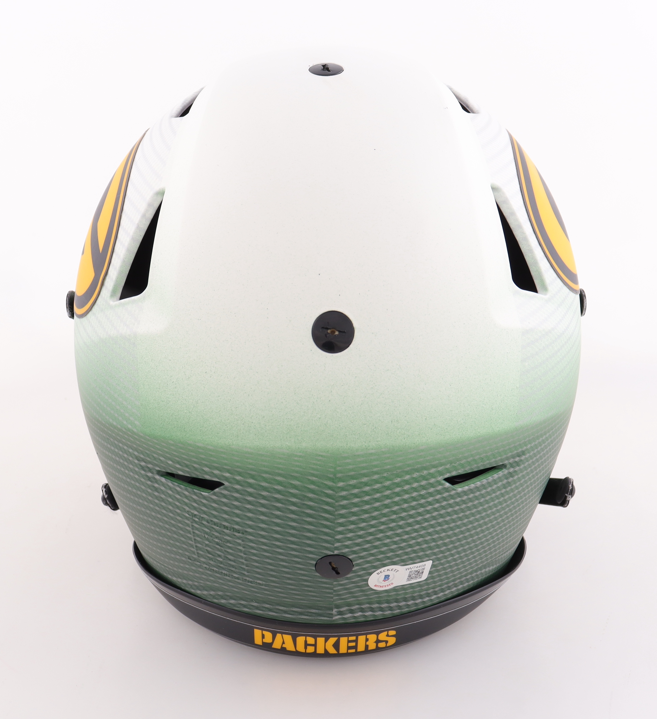 Jordy Nelson Signed Packers Full-Size Authentic On-Field Hydro-Dipped SpeedFlex Helmet (Beckett) at PristineAuction.com Jordy Nelson Signed Packers Full-Size Authentic On-Field Hydro-Dipped SpeedFlex Helmet (Beckett) at PristineAuction.com