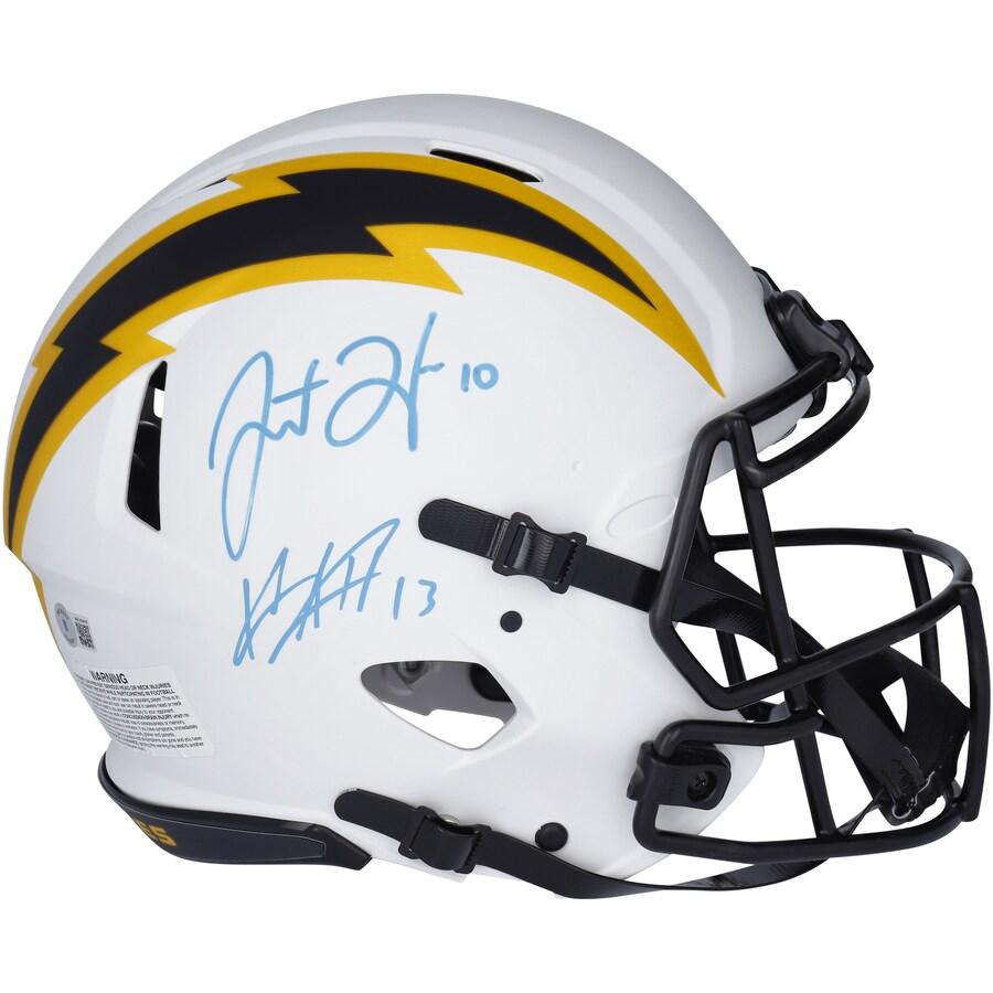 Justin Herbert & Keenan Allen Signed Chargers Full-Size Authentic On-Field Lunar Eclipse Alternate Speed Helmet (Fanatics) at PristineAuction.com Justin Herbert & Keenan Allen Signed Chargers Full-Size Authentic On-Field Lunar Eclipse Alternate Speed Helmet (Fanatics) at PristineAuction.com