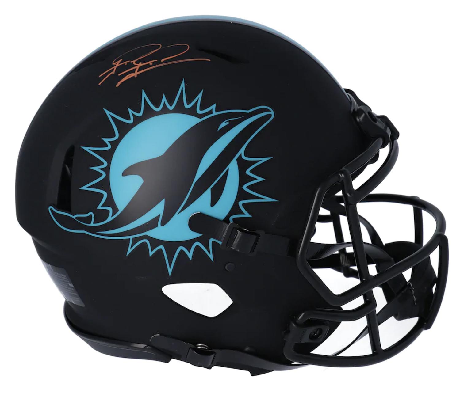 Tua Tagovailoa Signed Dolphins Full-Size Authentic On-Field Eclipse Alternate Speed Helmet (Fanatics) at PristineAuction.com Tua Tagovailoa Signed Dolphins Full-Size Authentic On-Field Eclipse Alternate Speed Helmet (Fanatics) at PristineAuction.com