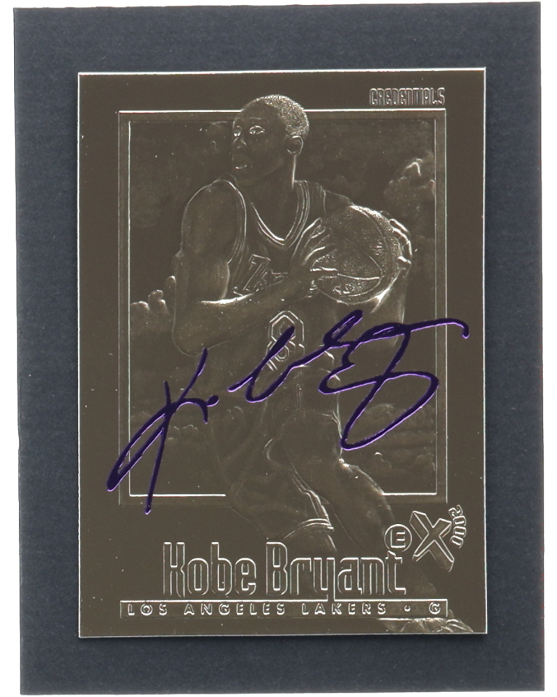 Kobe Bryant 1996-97 Skybox EX-2000 Purple Signature 23Kt Gold RC 