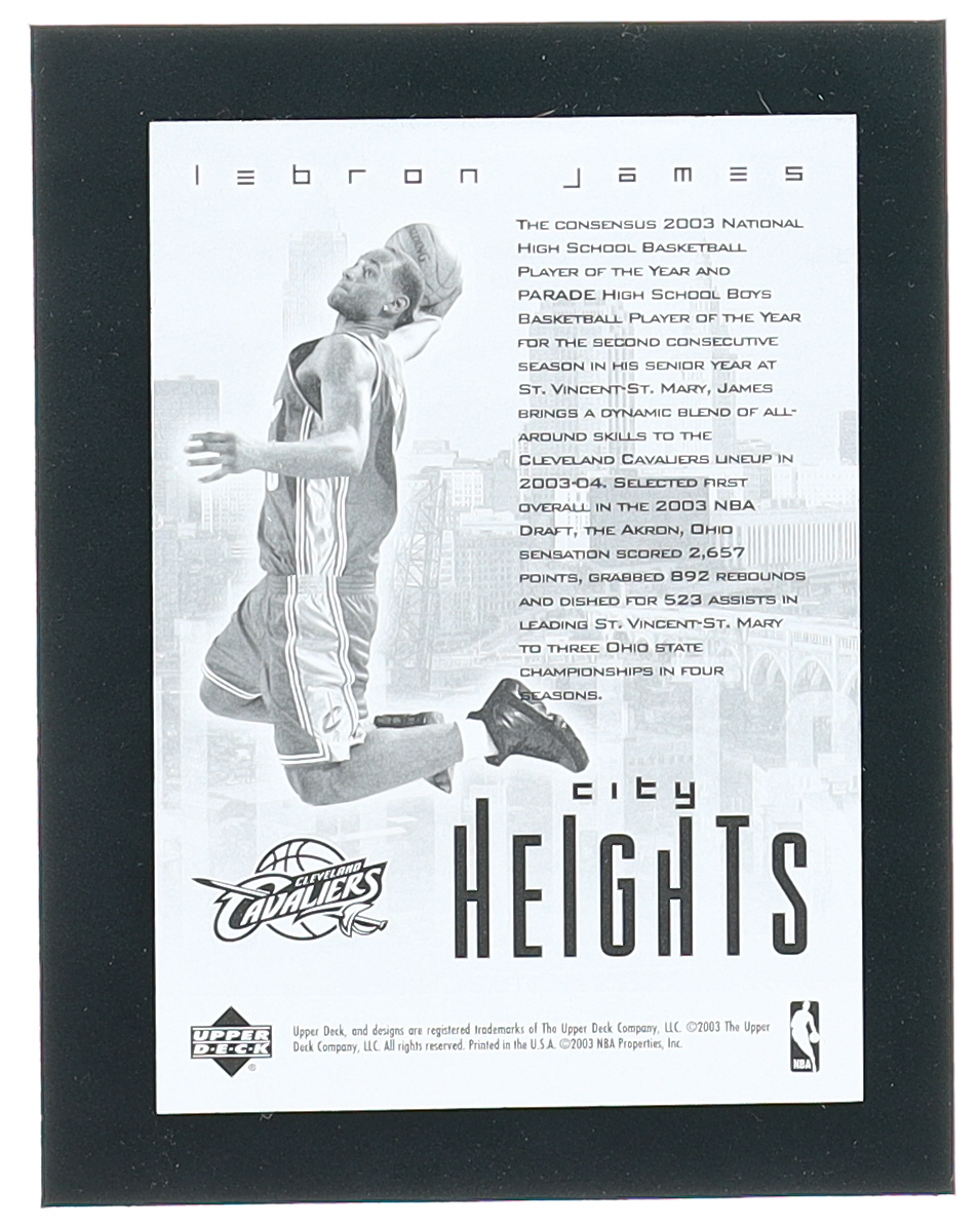 lebron james city heights upper deck
