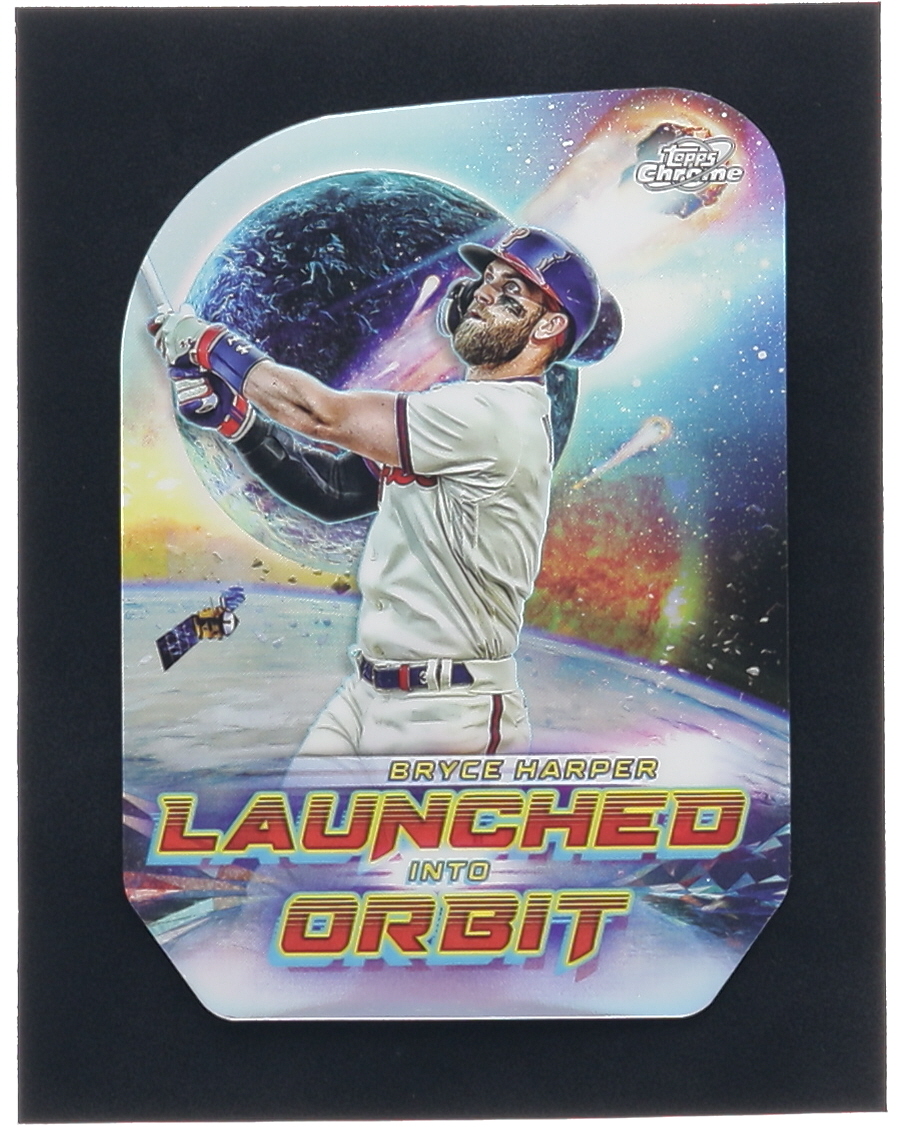 Bryce Harper 2023 Topps Cosmic Chrome Launched Into Orbit #LIO5 at PristineAuction.com Bryce Harper 2023 Topps Cosmic Chrome Launched Into Orbit #LIO5 at PristineAuction.com