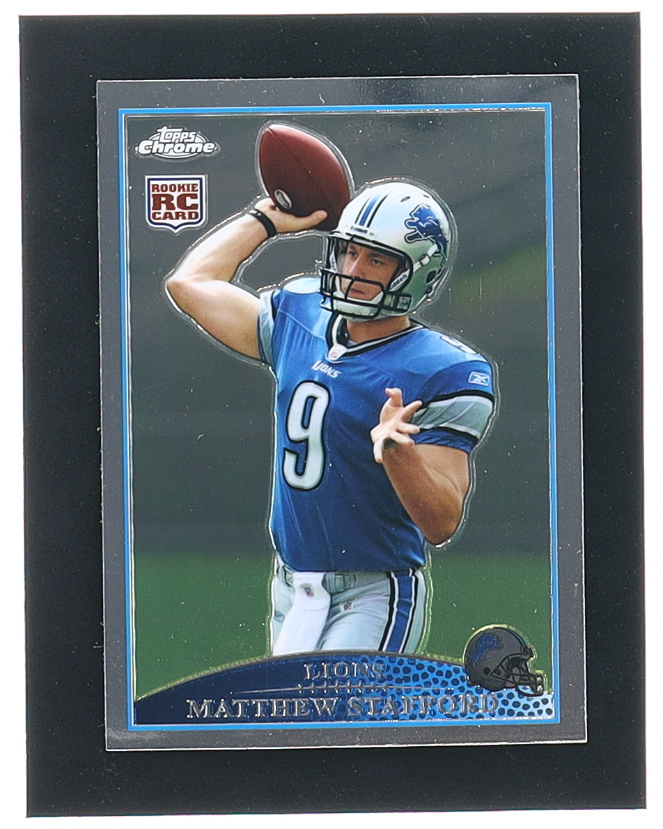 Matthew Stafford 2009 Topps Chrome #TC210 RC at PristineAuction.com Matthew Stafford 2009 Topps Chrome #TC210 RC at PristineAuction.com
