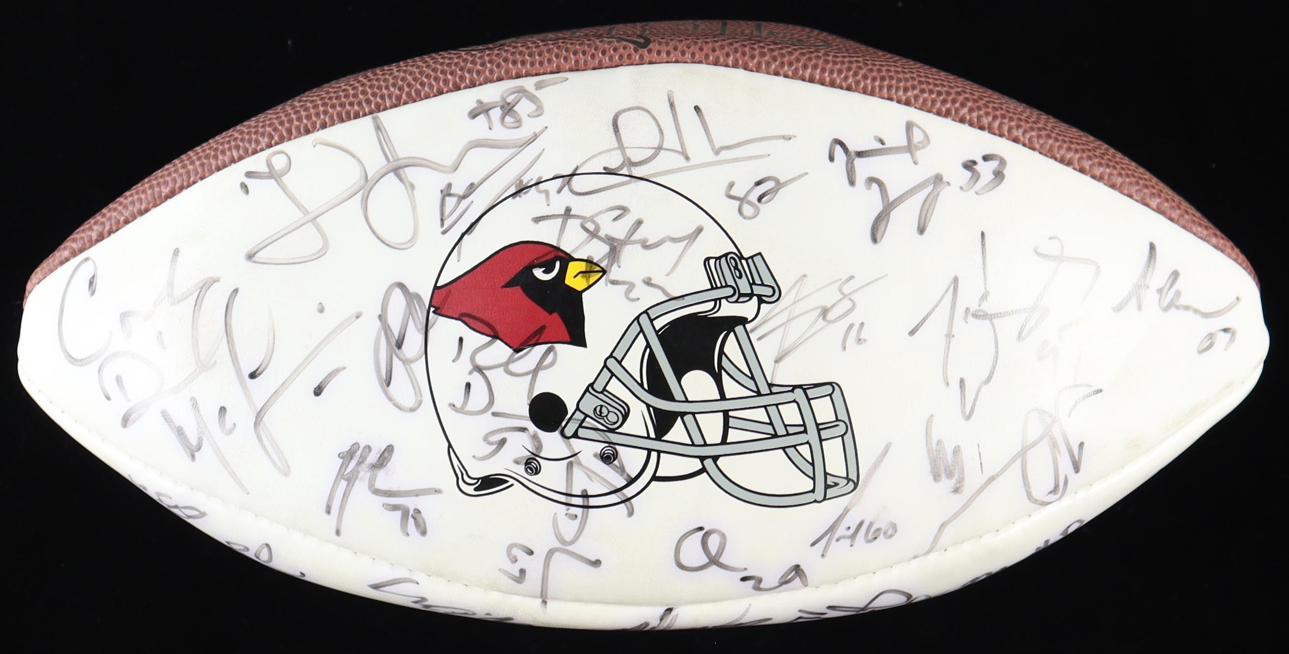 Arizona Cardinals Team Signed Cardinal Logo Football With Pat Tilman (JSA) at PristineAuction.com Arizona Cardinals Team Signed Cardinal Logo Football With Pat Tilman (JSA) at PristineAuction.com
