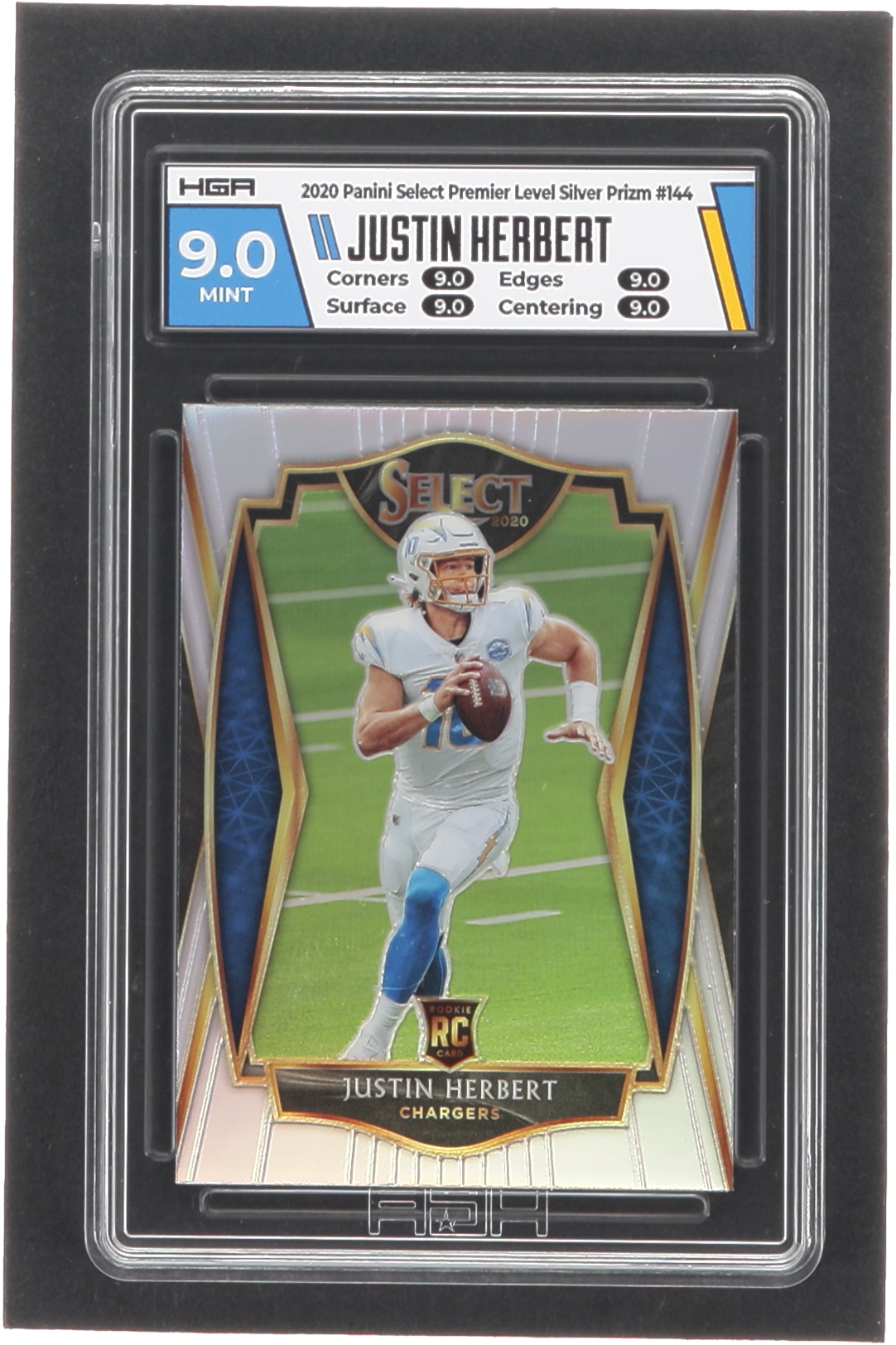 Justin Herbert 2020 Select Prizm Silver #144 RC (HGA 9) at PristineAuction.com Justin Herbert 2020 Select Prizm Silver #144 RC (HGA 9) at PristineAuction.com