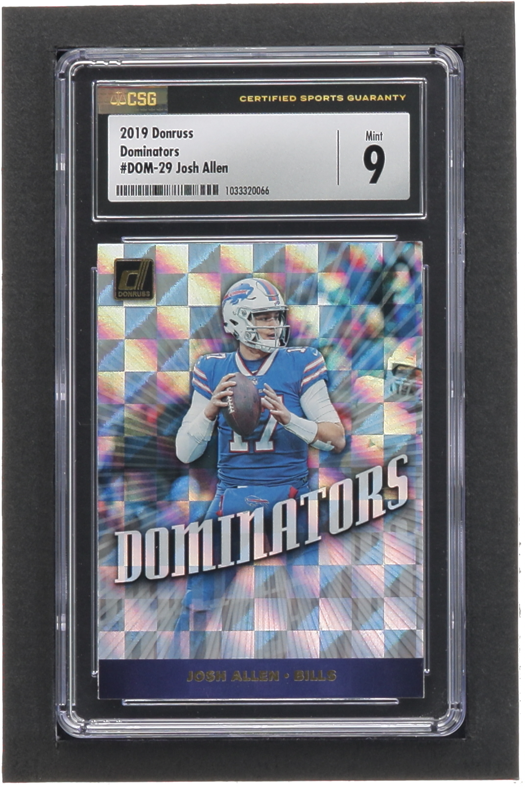 Josh Allen 2019 Donruss Dominators #29 (CSG 9) at PristineAuction.com Josh Allen 2019 Donruss Dominators #29 (CSG 9) at PristineAuction.com