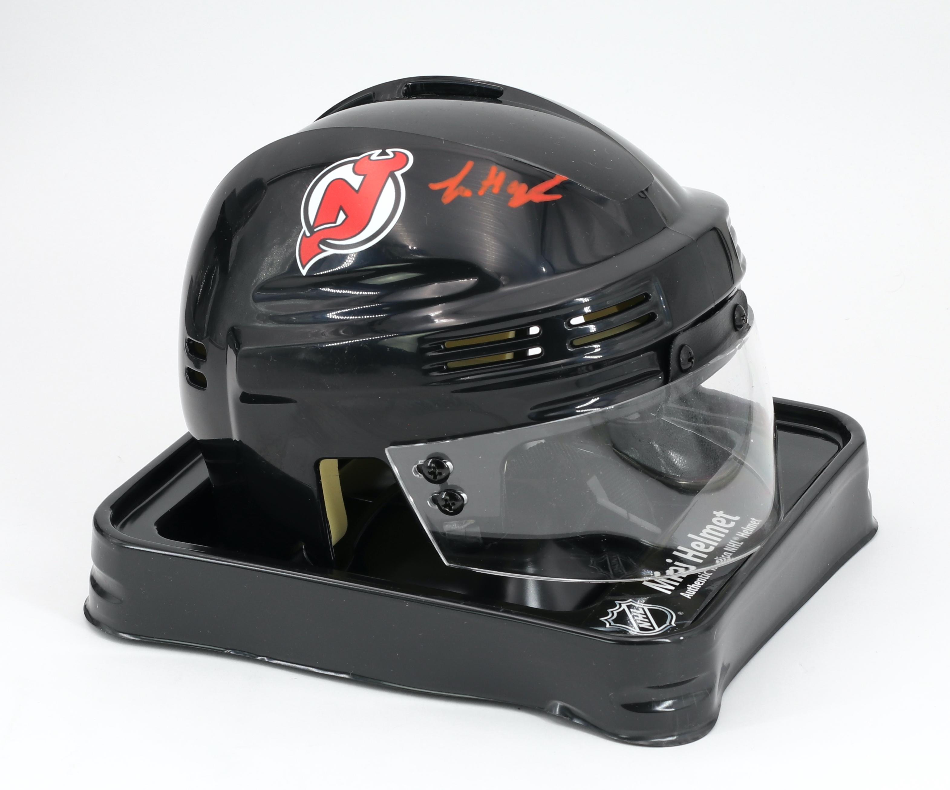 Luke Hughes Signed Devils Mini Helmet (Fanatics) at PristineAuction.com Luke Hughes Signed Devils Mini Helmet (Fanatics) at PristineAuction.com