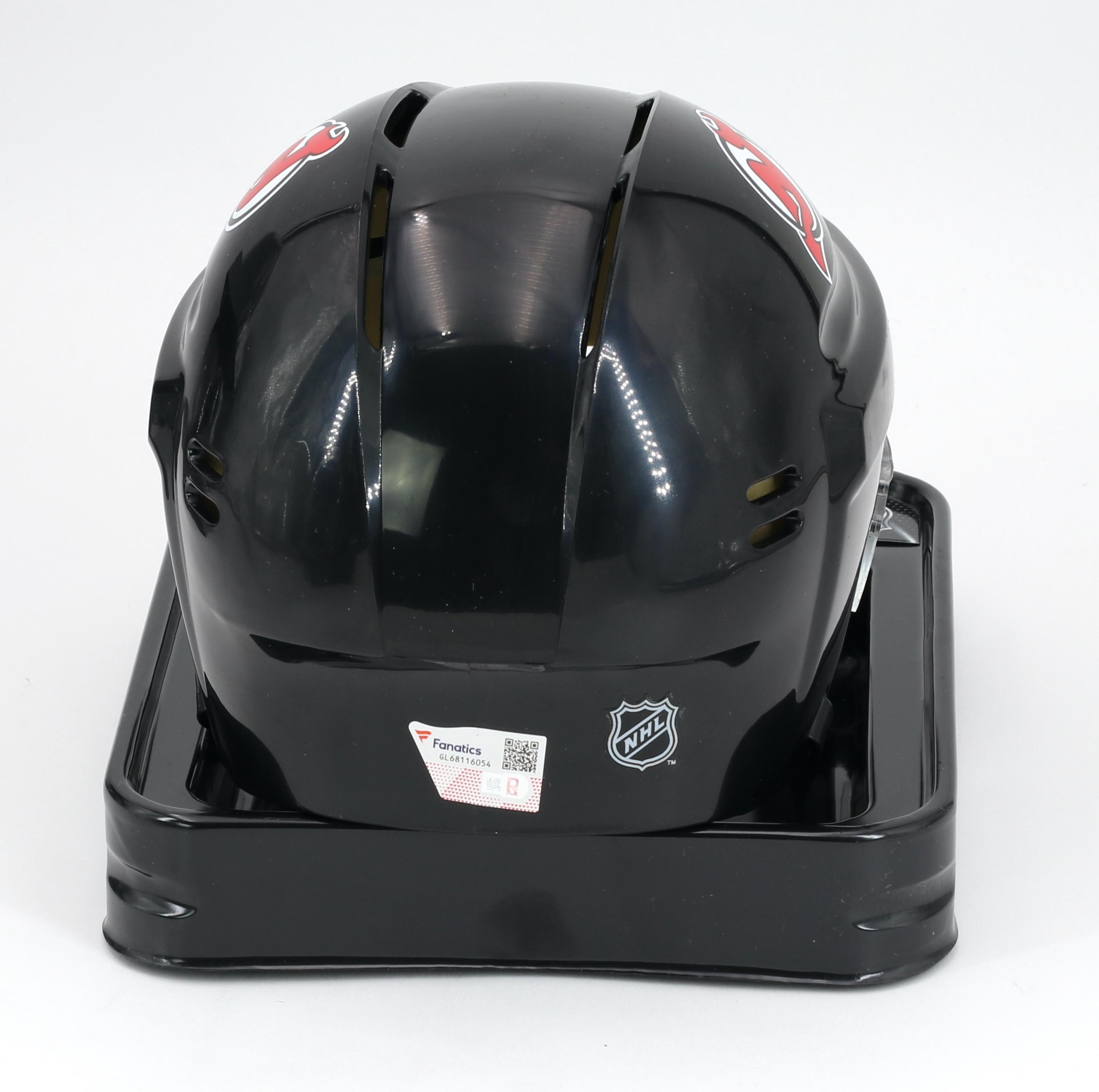 Luke Hughes Signed Devils Mini Helmet (Fanatics) at PristineAuction.com Luke Hughes Signed Devils Mini Helmet (Fanatics) at PristineAuction.com